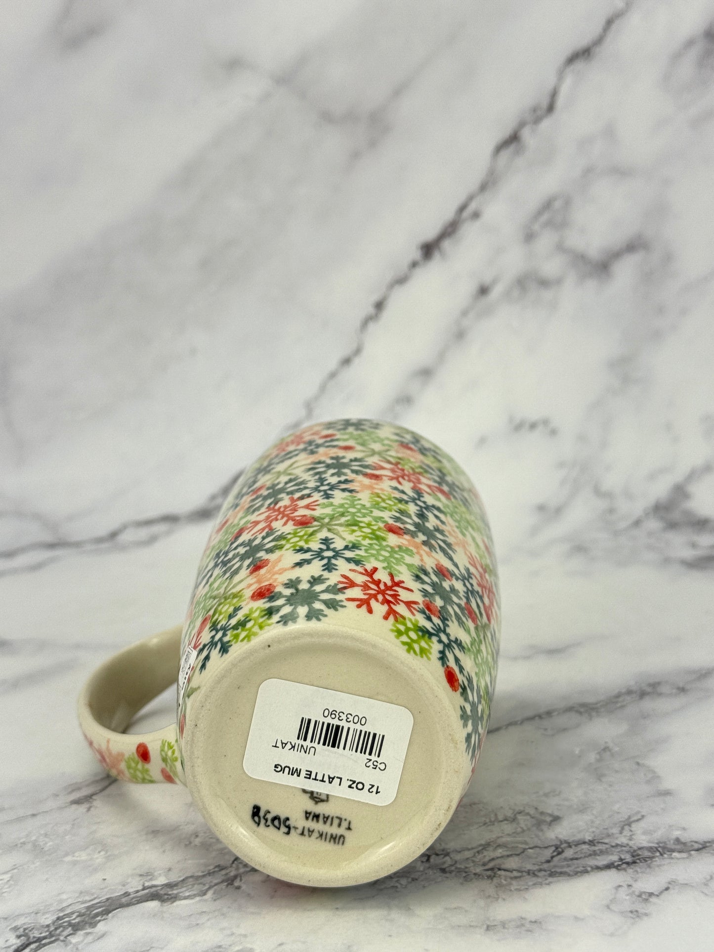 12oz Unikat Latte Mug - Shape C52 - Pattern U5038