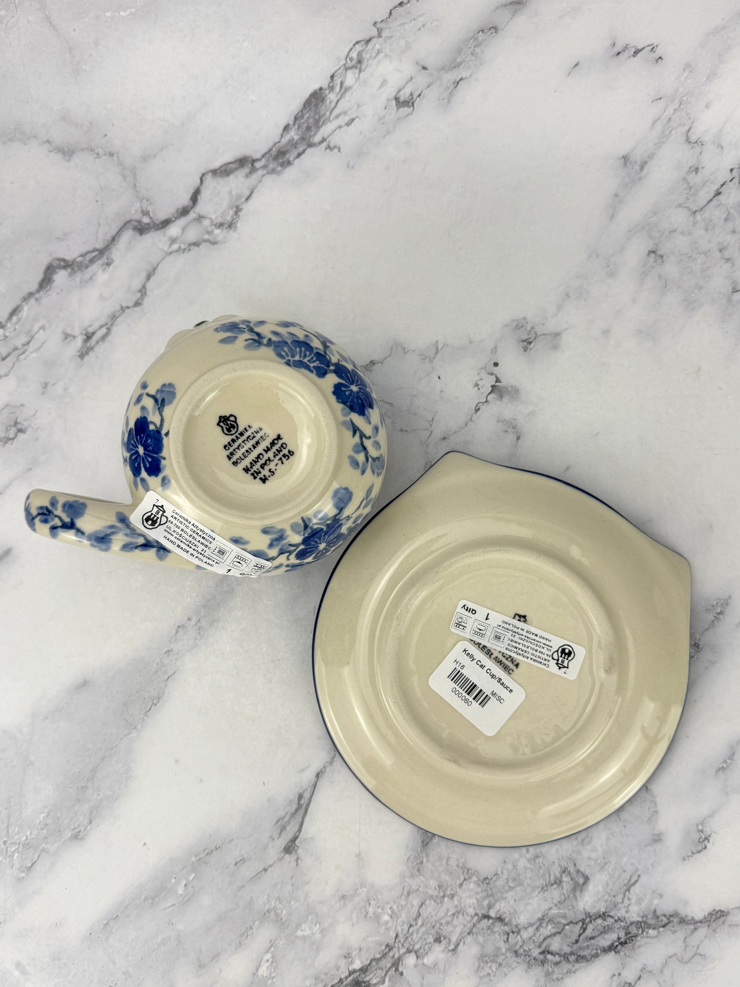 Cat Mug & Saucer 9oz - Shape H16 - Pattern 3428