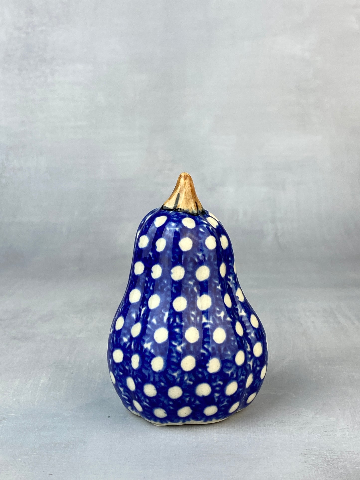 Vena Tall Mini Gourd - Blue and White Dot