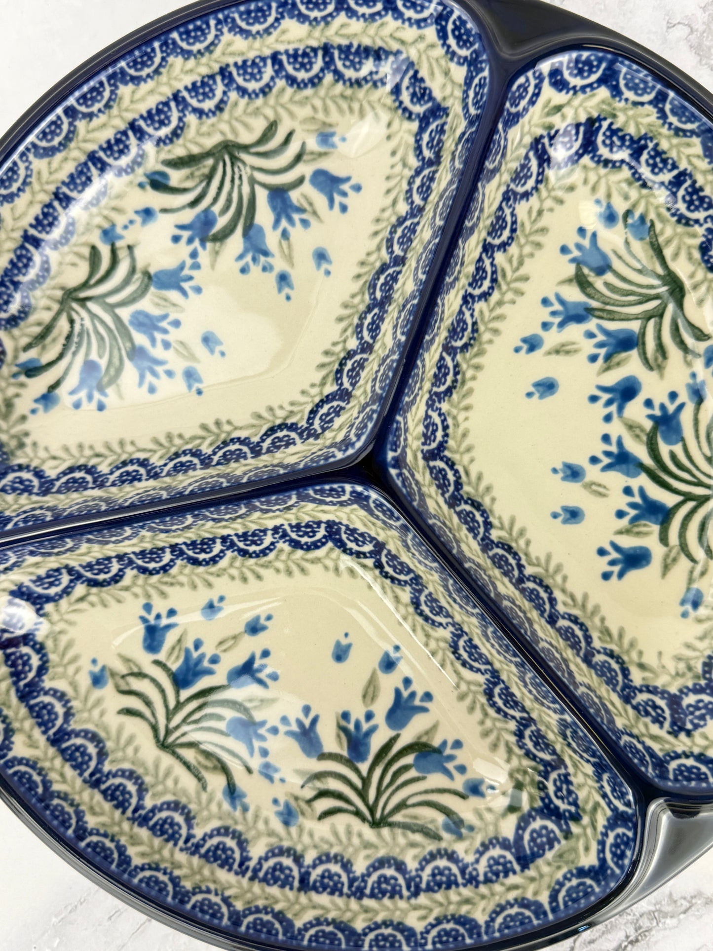 Divided Round Dish - Shape 484 - Pattern 1432
