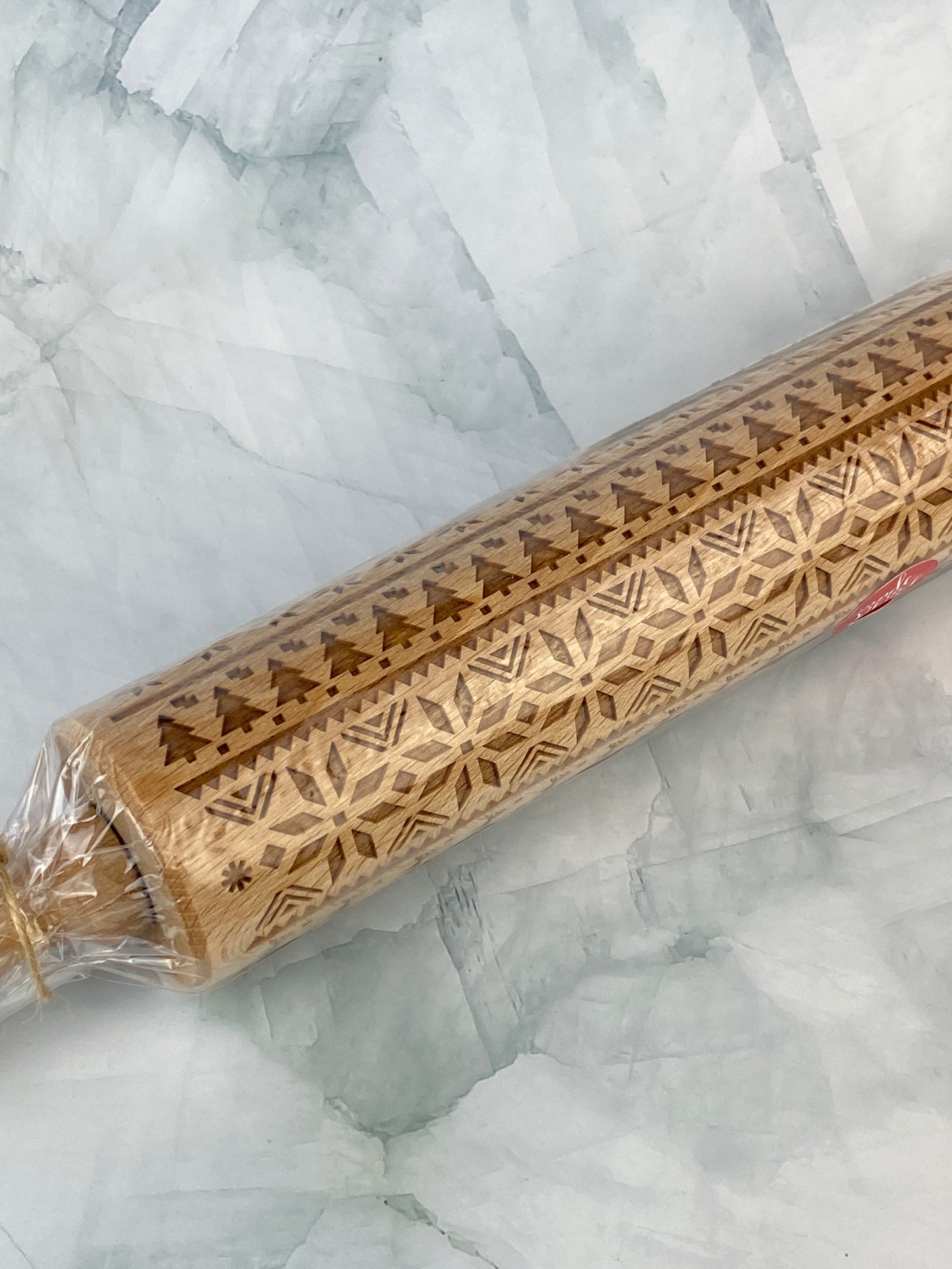 Large Wooden Rolling Pin - Christmas Sweater