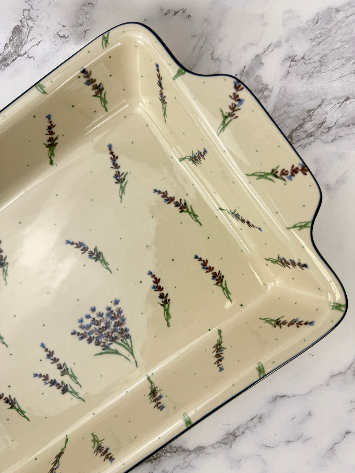 Large Rectangular Baker with Handles - Shape A56 - Pattern 3308