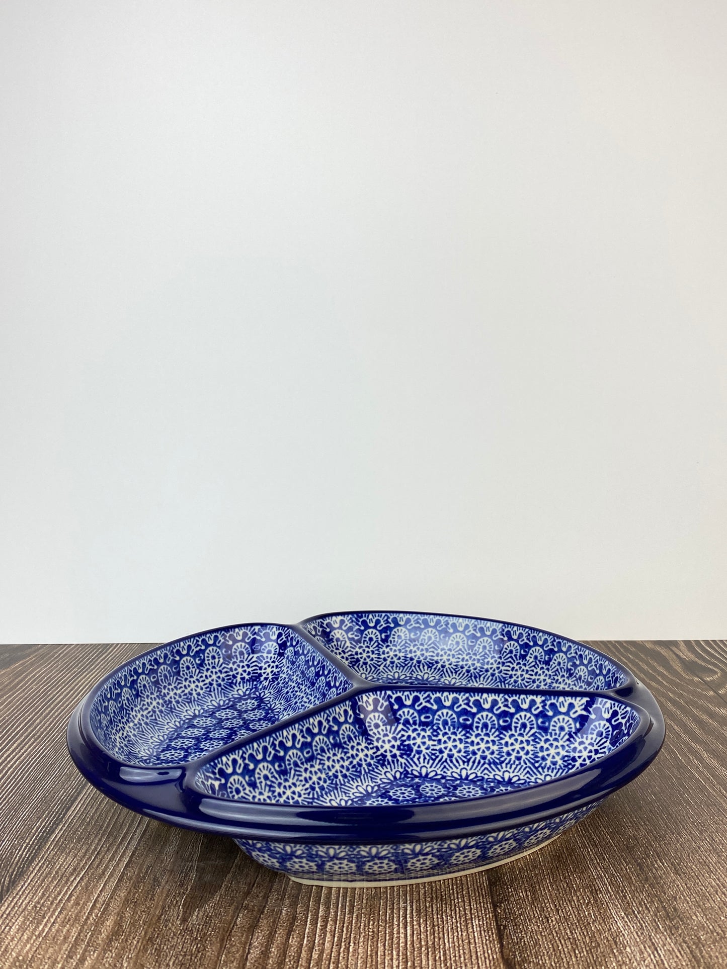 SALE Divided Round Dish - Shape 484 - Pattern 884