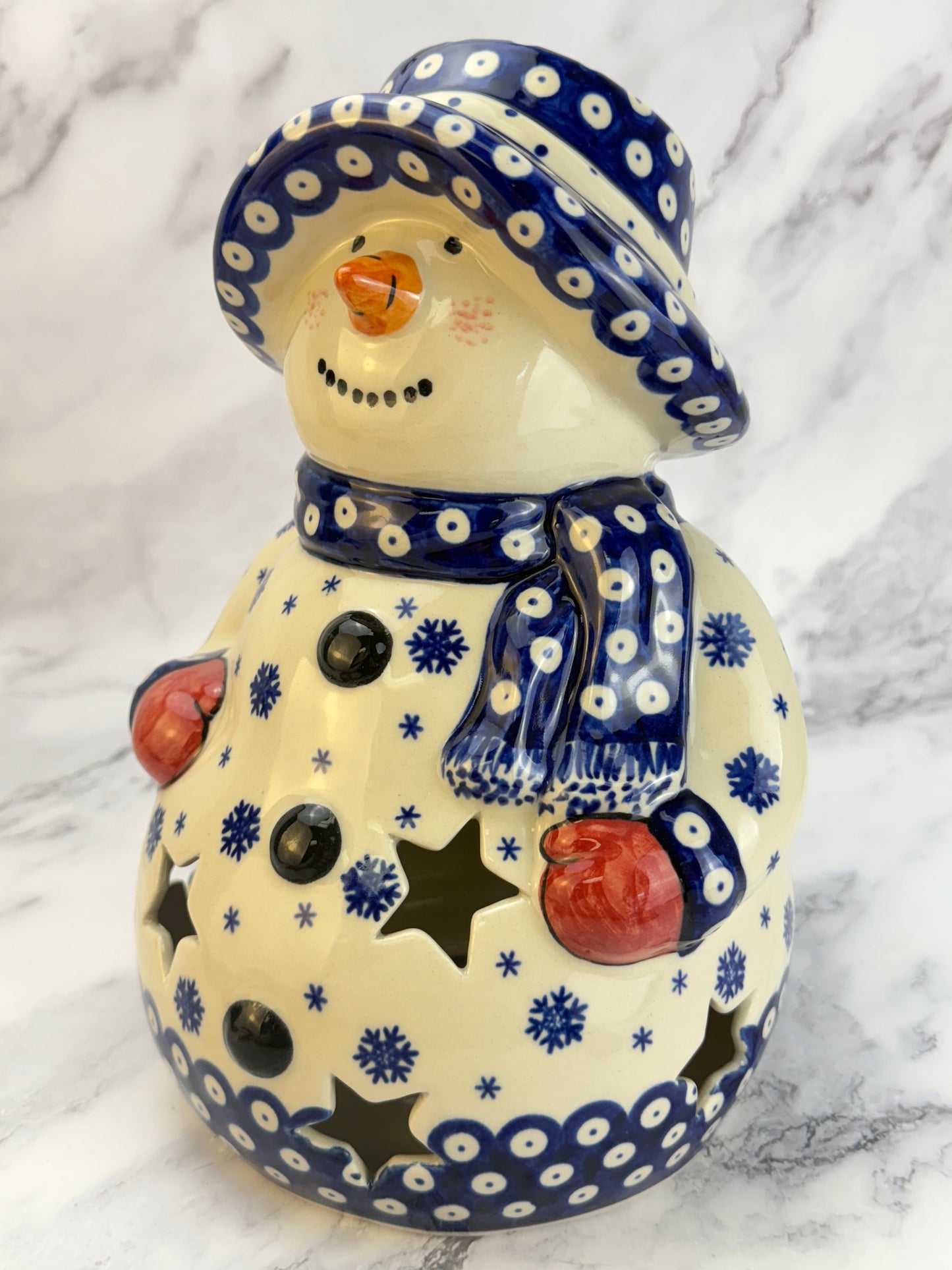 Shape V643 - Vena XL Snowman Votive - Snowflake Owl Eye
