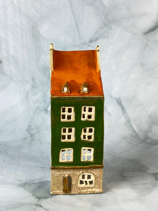 Ceramic Votive House - S