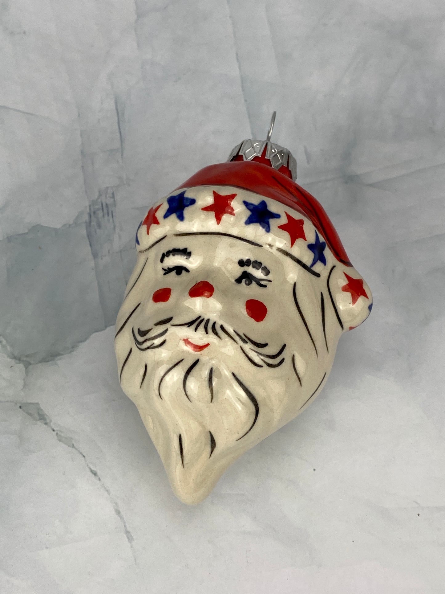 Santa Ornament - Stars