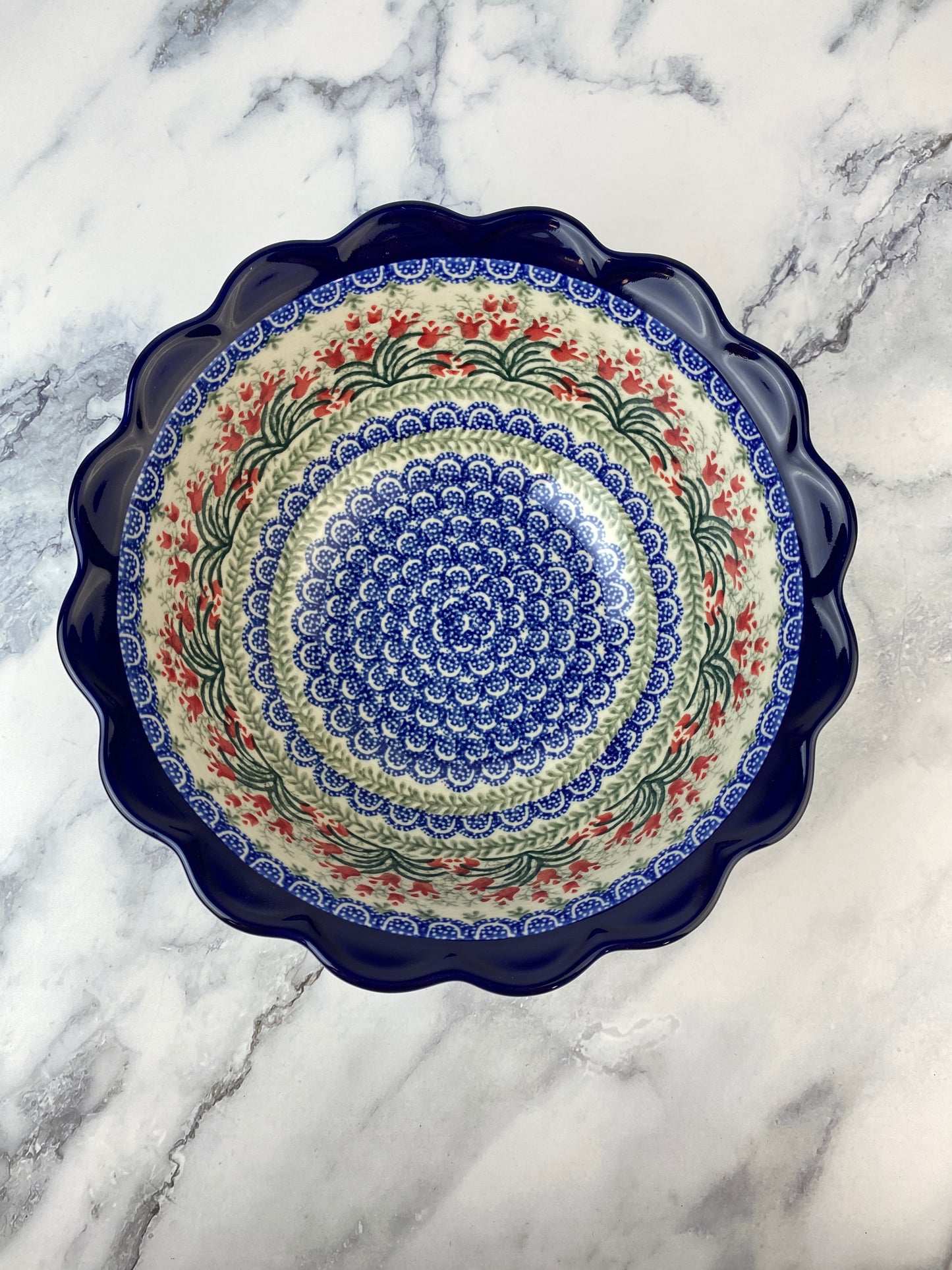 Large Ruffled Bowl - Shape 628 - Pattern 1437