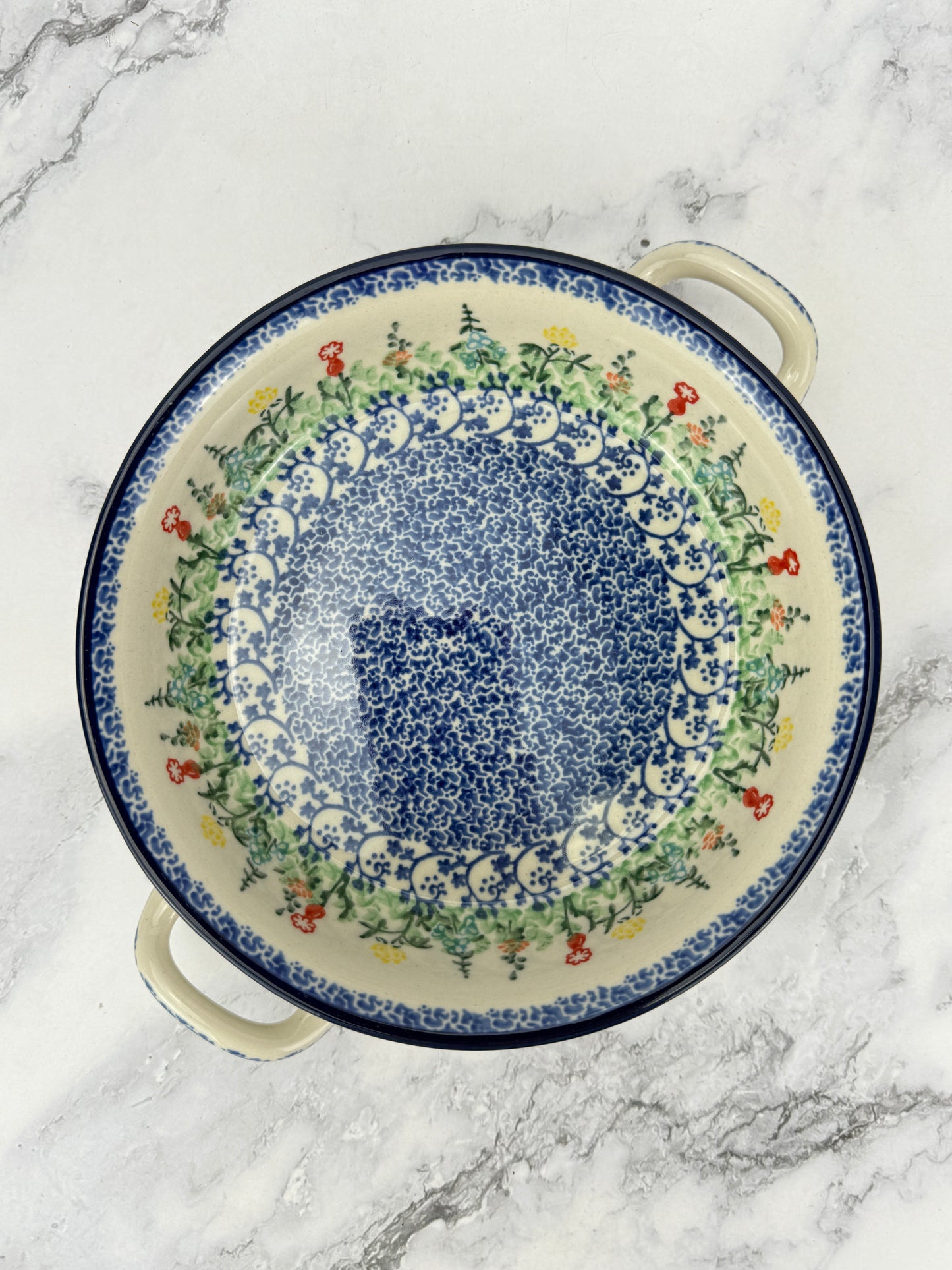 Small Round Baker with Handles - Shape C40 - Pattern 3230