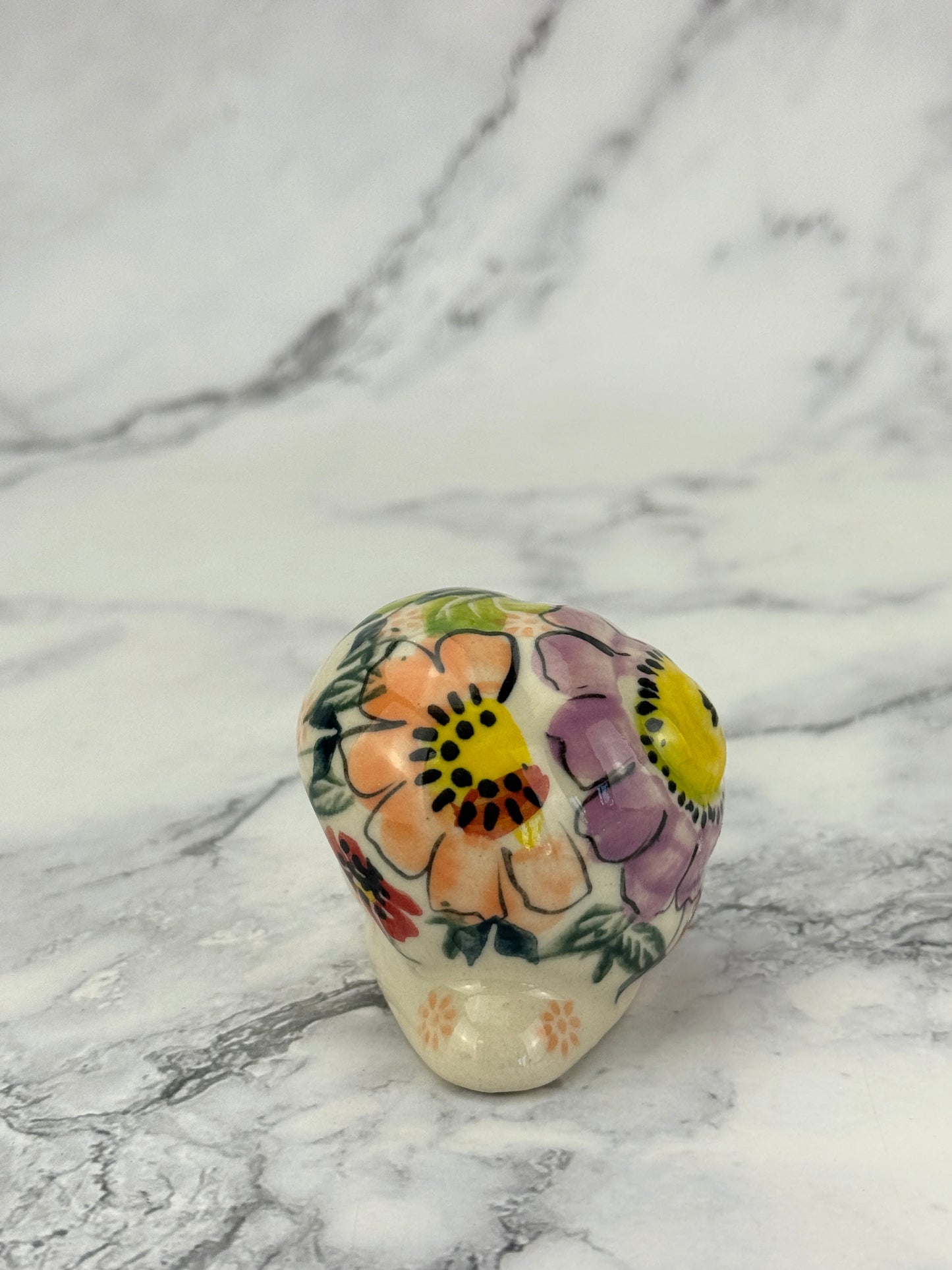 Snail Figurine - Shape V415 - Pattern Sunset Garden