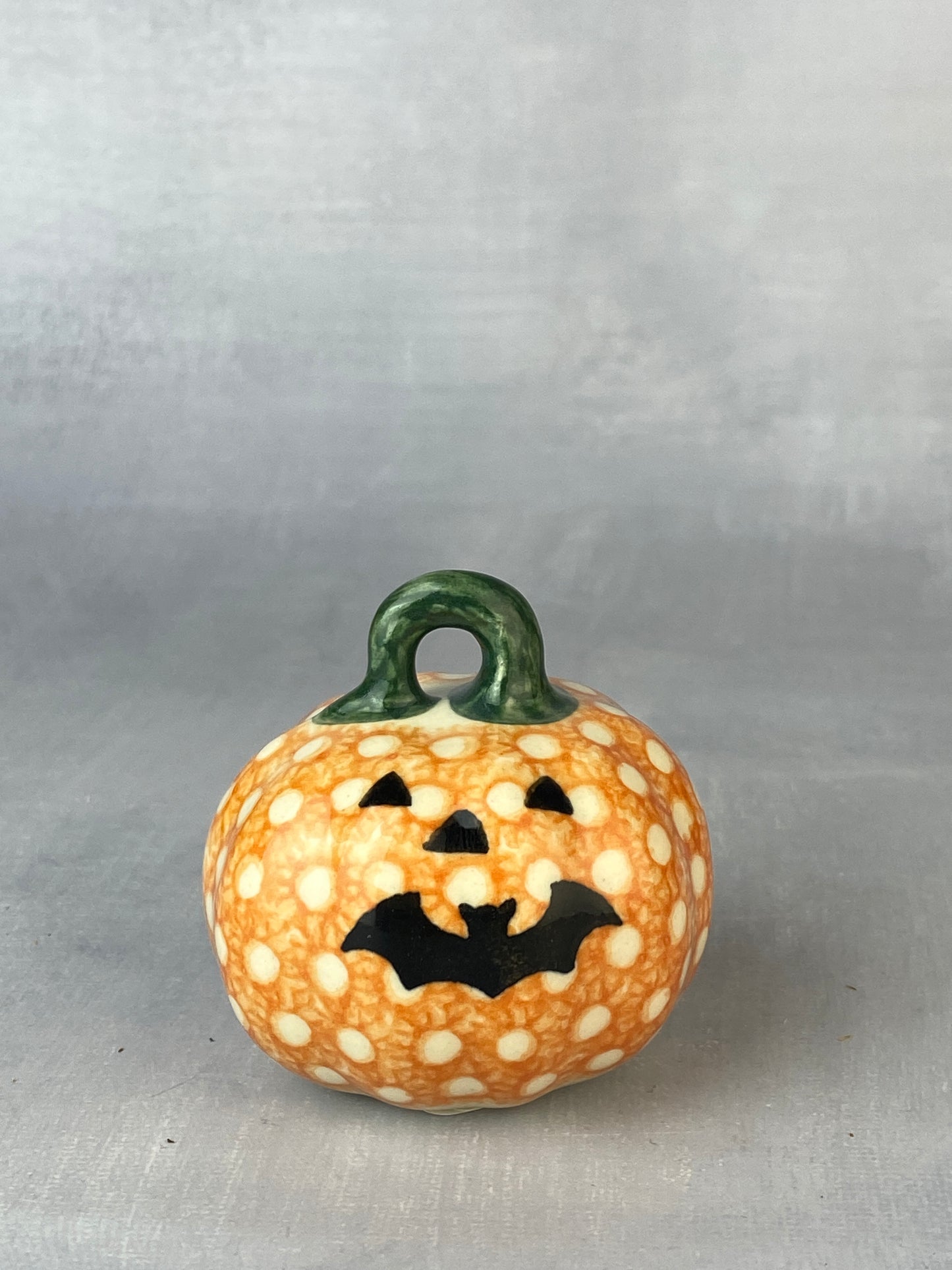 Vena Mini Pumpkin - Orange Dot Jack-O-Lantern