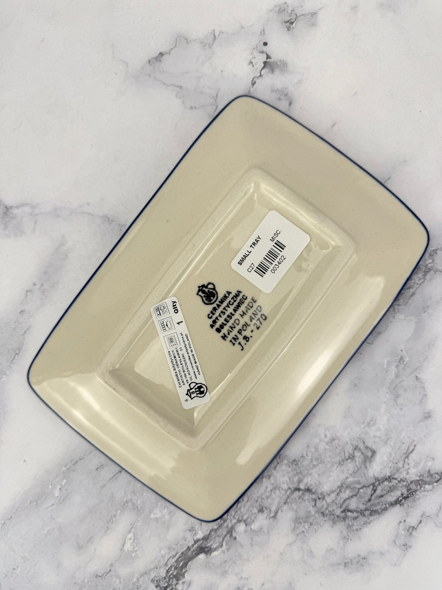 Small Tray - Shape C27 - Pattern 1437