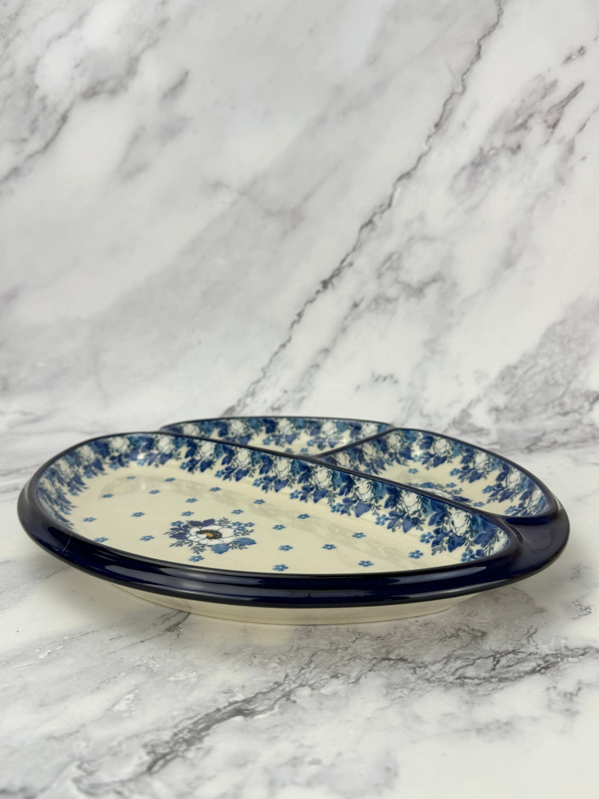 Divided Oval Dish - Shape 485 - Pattern 2222