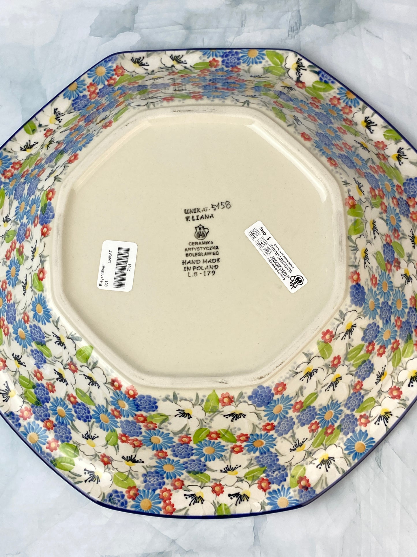 Extra Large Flared Unikat Bowl - Shape 801 - Pattern U5158