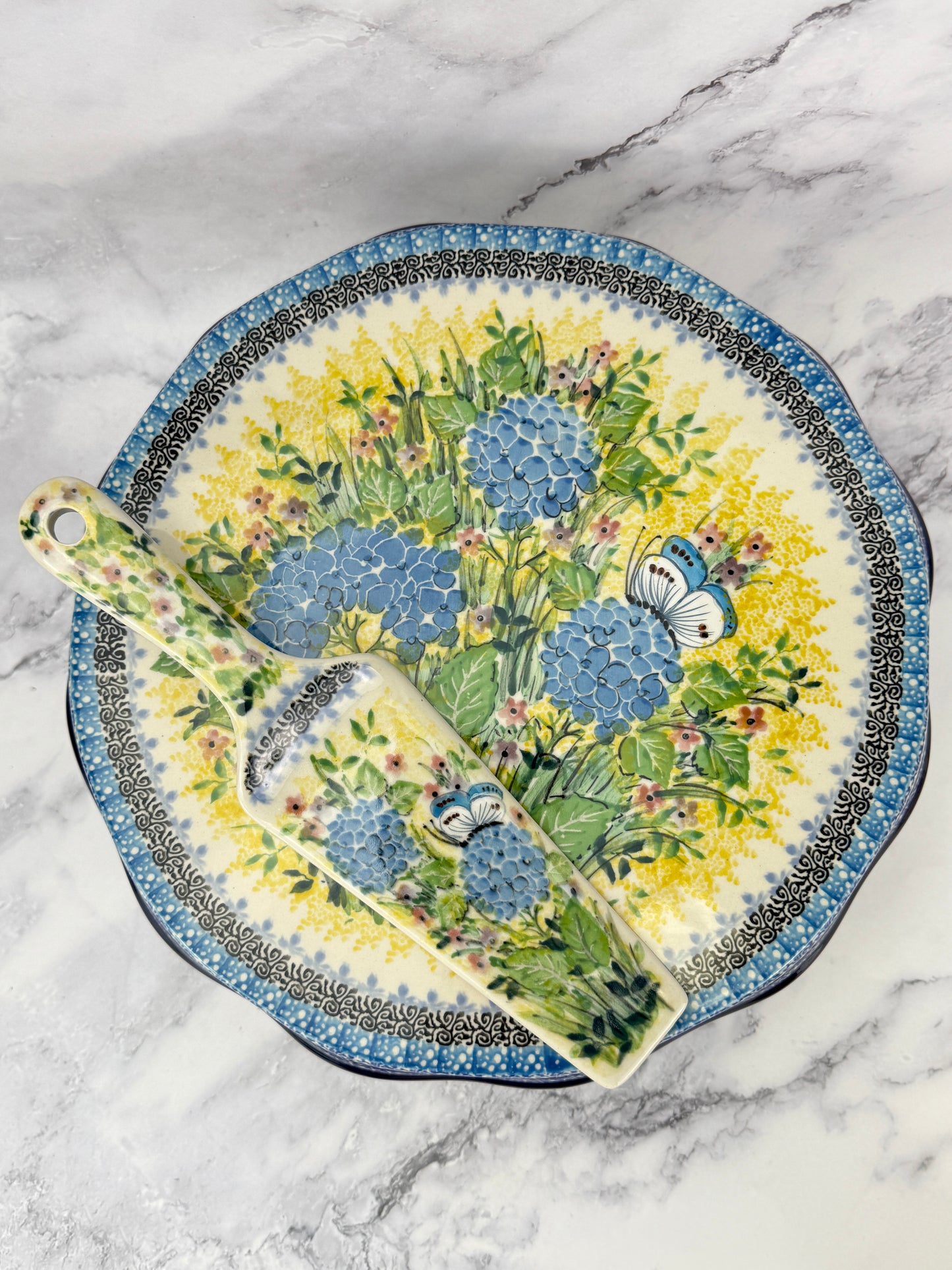 Unikat Pedestal Cake Plate & Server - Shape 148 & 438 - Pattern U5048