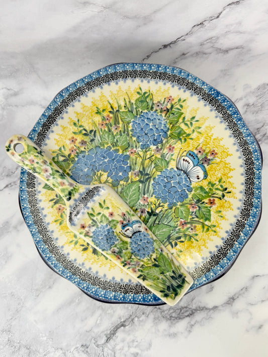 Unikat Pedestal Cake Plate & Server - Shape 148 & 438 - Pattern U5048