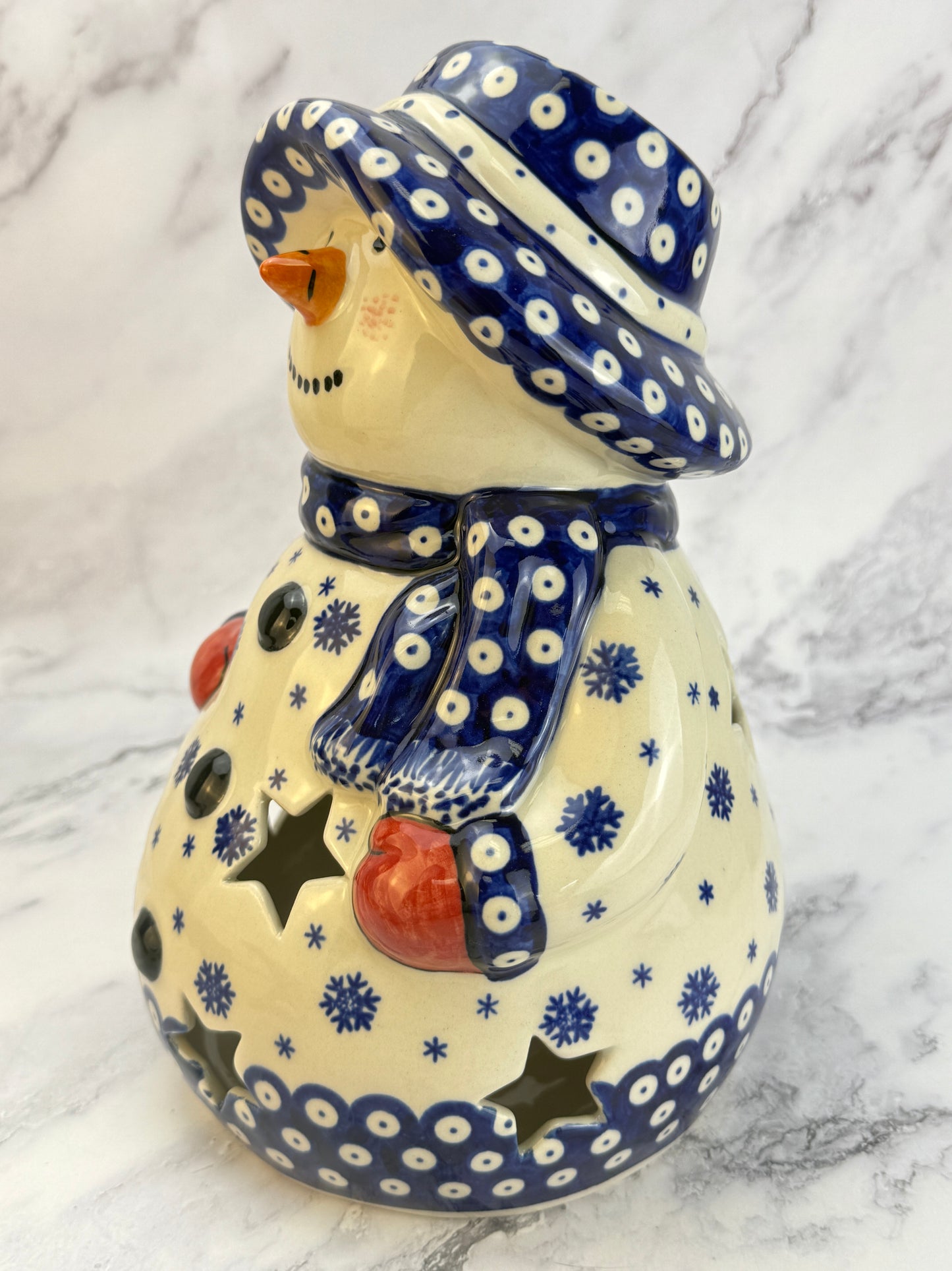 Shape V643 - Vena XL Snowman Votive - Snowflake Owl Eye