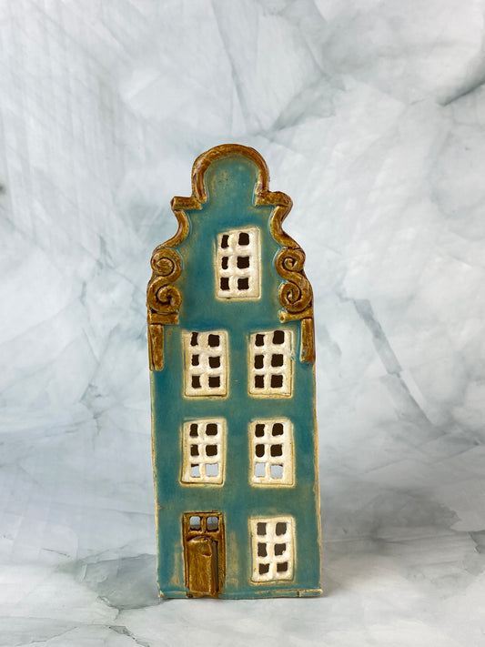 Ceramic Votive House - T