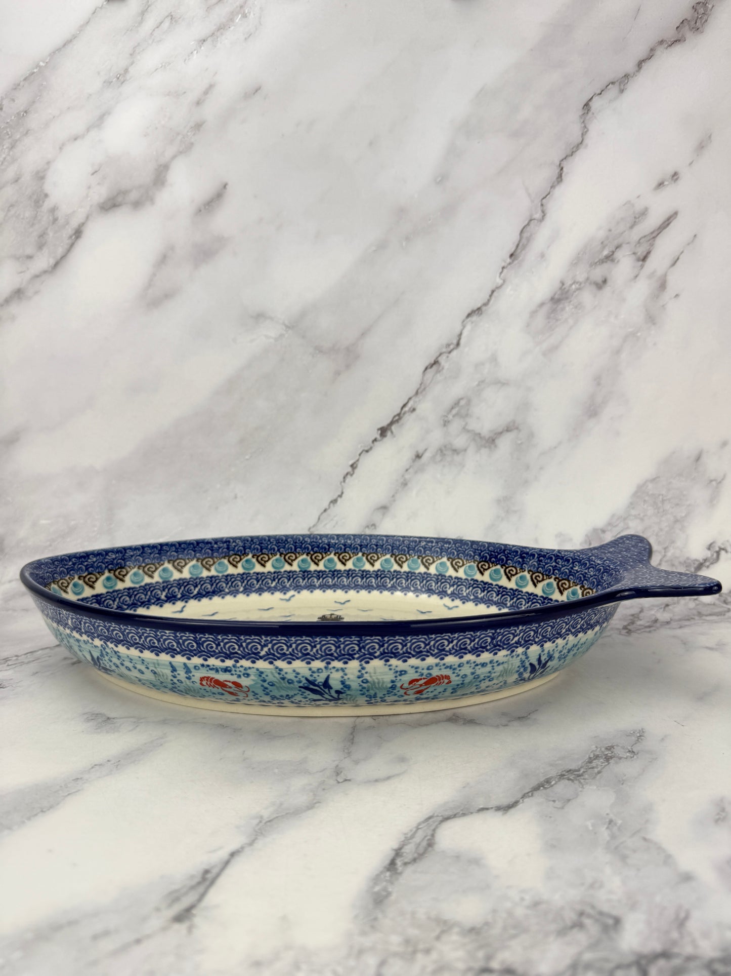 Large Unikat Fish Serving Dish - Shape E23 - Pattern U5241