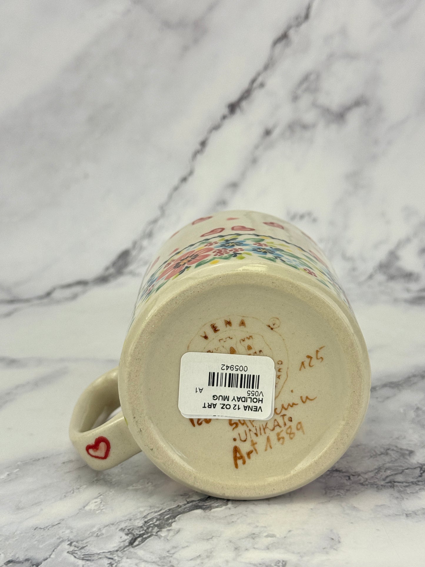 Vena Unikat 12oz Art Mug - Shape V055 - Pink Bunny