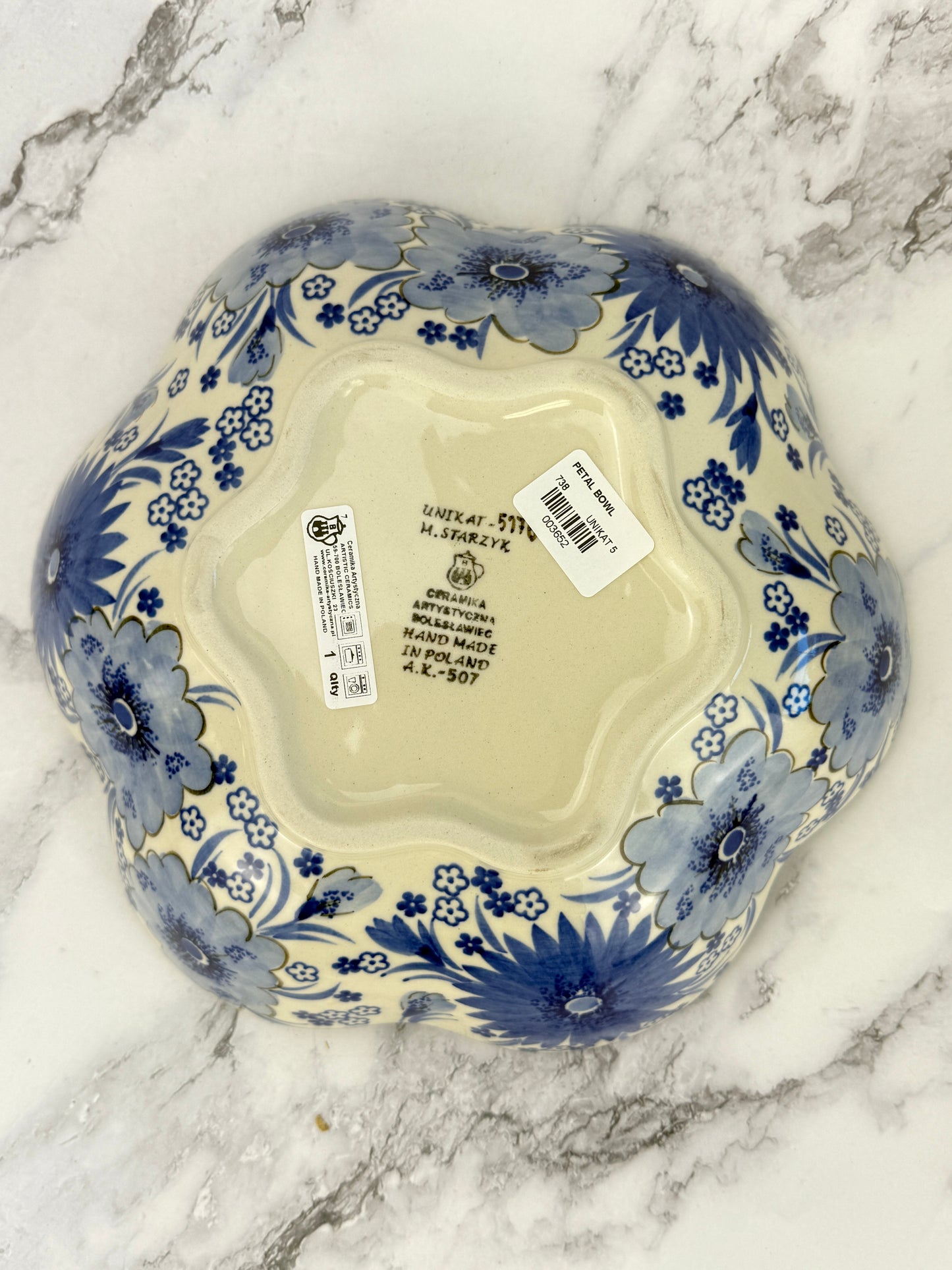 Unikat Flower Bowl - Shape 738 - Pattern U5176