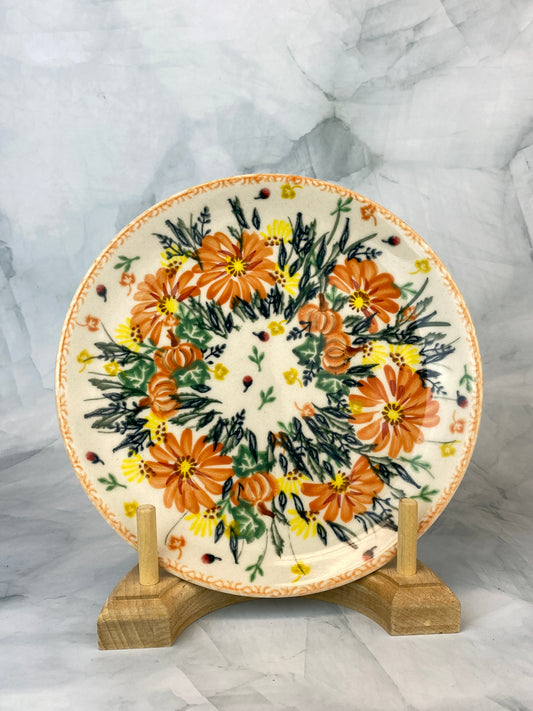 Vena Unikat Dessert Plate - V132-350 - Mums and Pumpkins