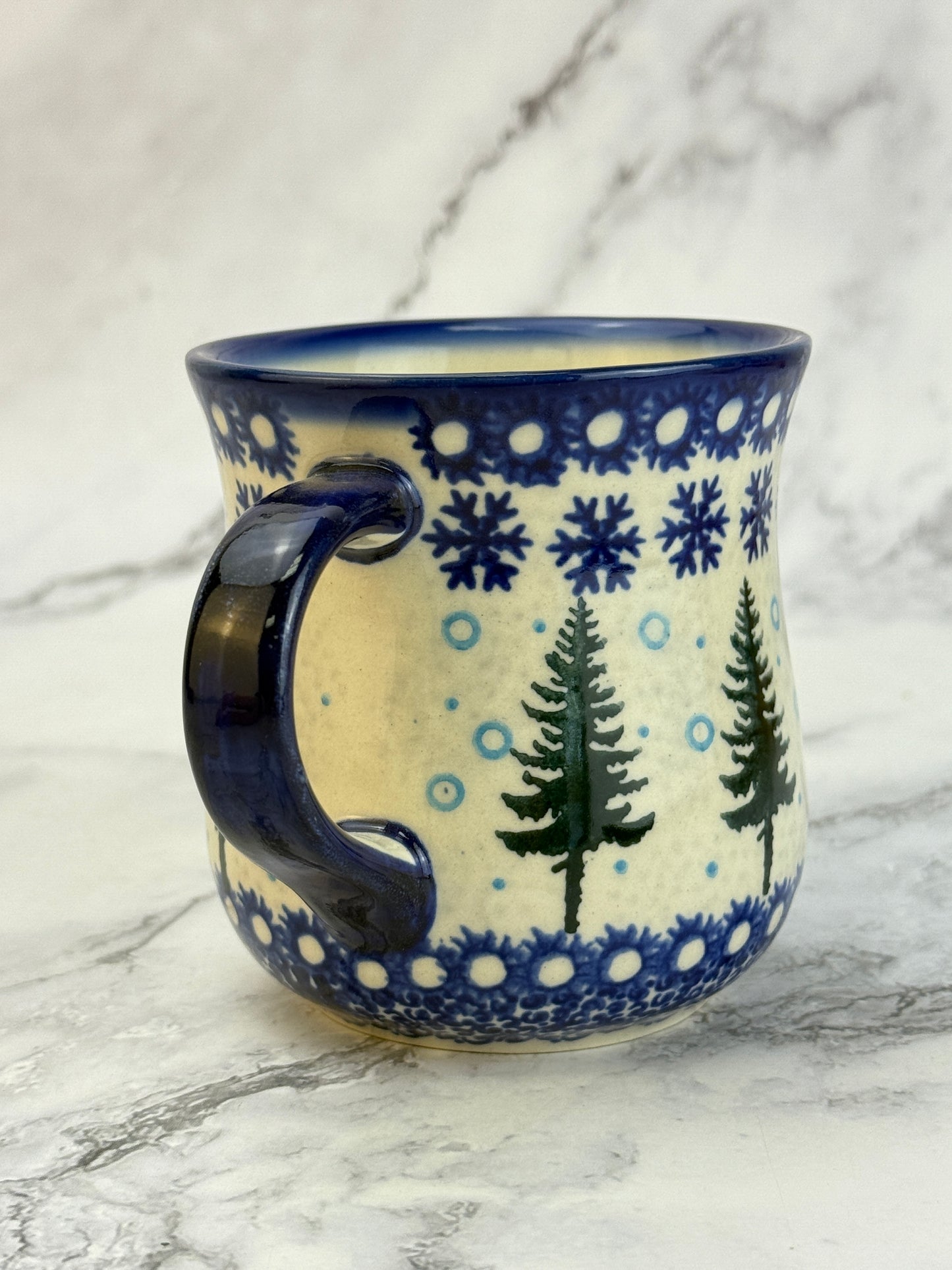 Vena Unikat 8oz Holiday Mug - Shape V053 - Winter Pine