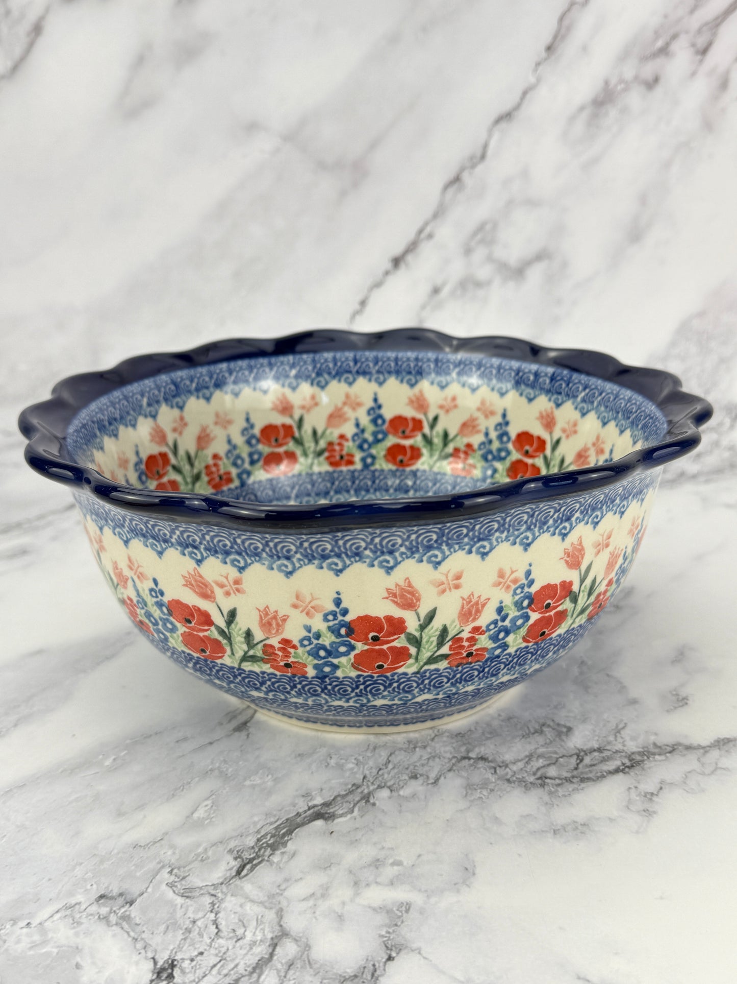 Large Ruffled Bowl - Shape 628 - Pattern 3220