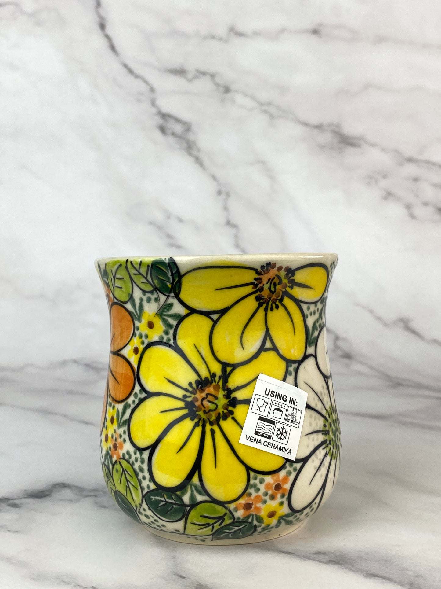 Vena Unikat 8oz Mug - Shape V053 - Bright Flowers