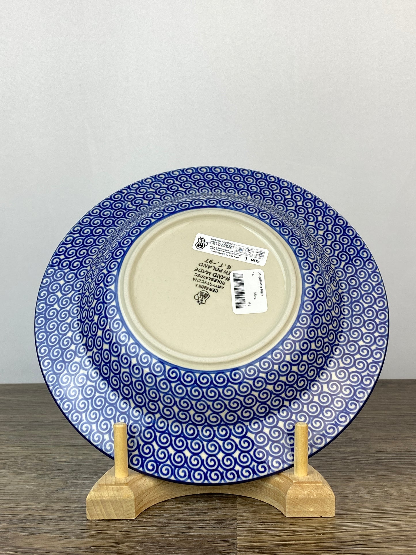 Soup / Pasta Plate - Shape 14 - Pattern 26