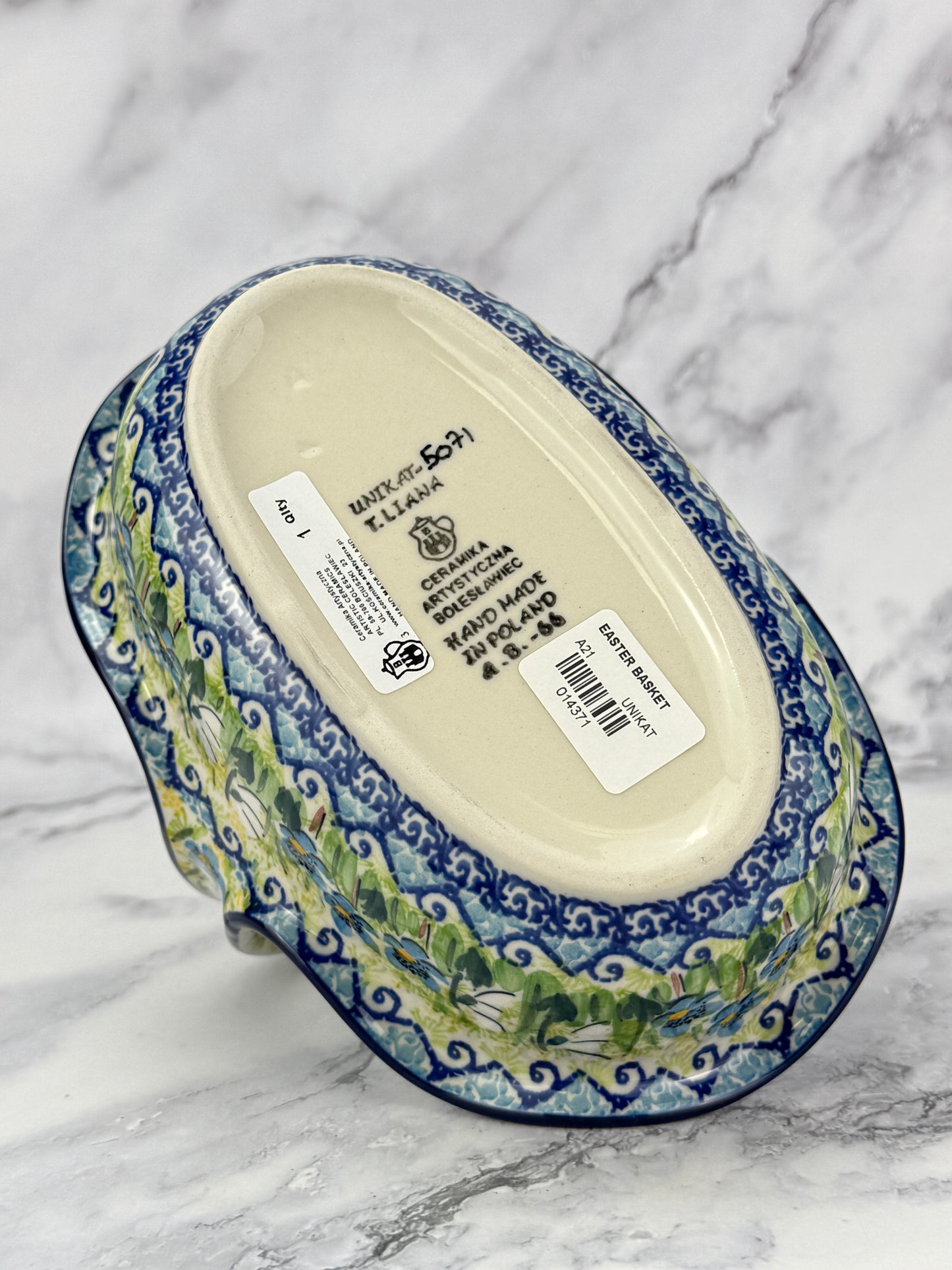 Unikat Basket with Handle - Shape A21 - Pattern U5071