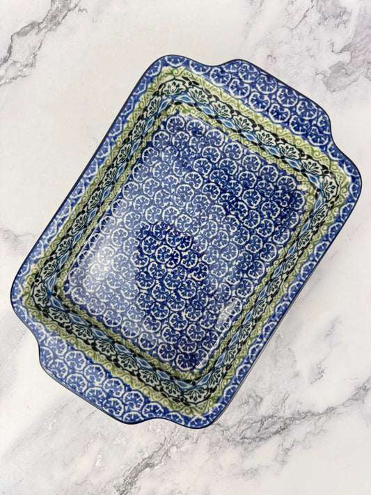 Rectangular Baker with Handles - Shape A84 - Pattern 1858