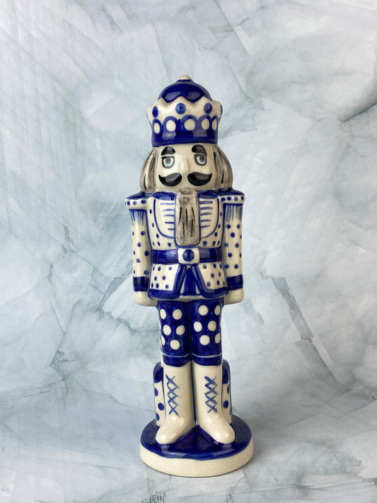 Vena Nutcracker Figurine - Shape V618 - Polish Pottery Blues