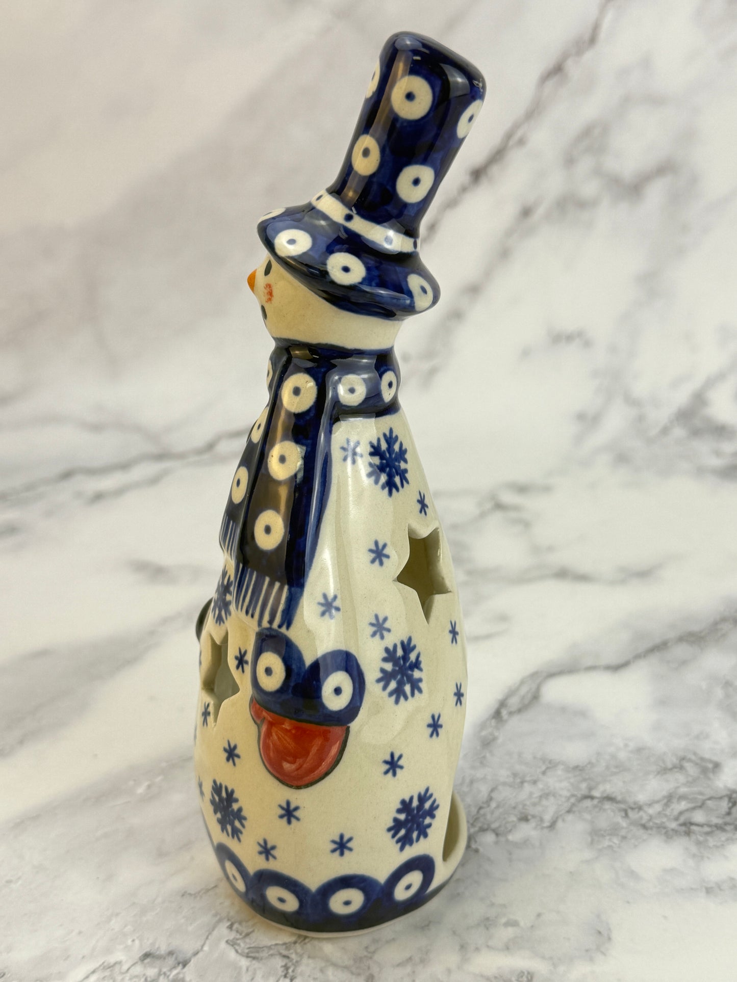 Vena Snowman With Tree - Shape V667 - Snowflake Owl Eye