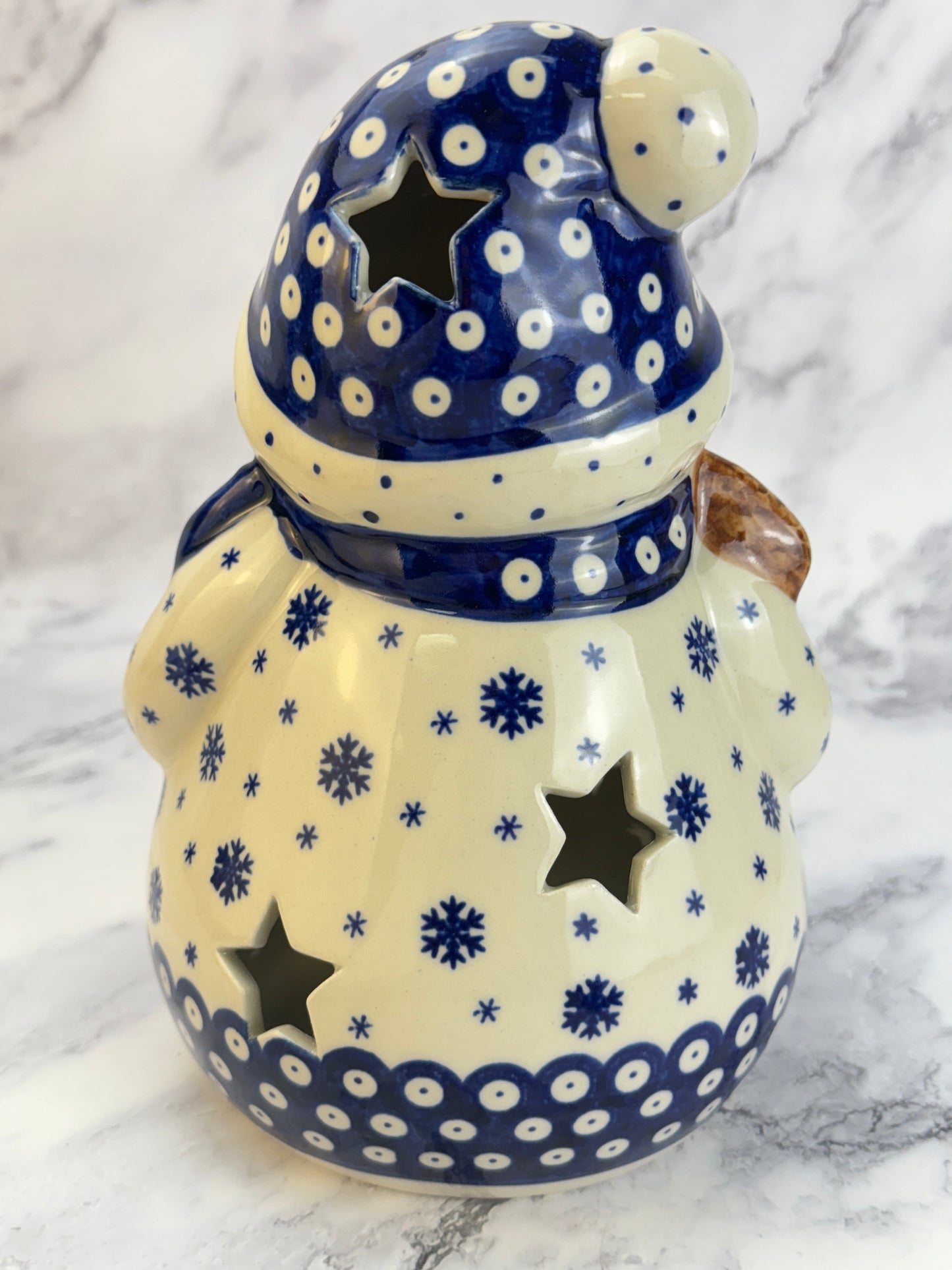 Vena Snowman With Broomstick - Shape V641 - Snowflake Owl Eye