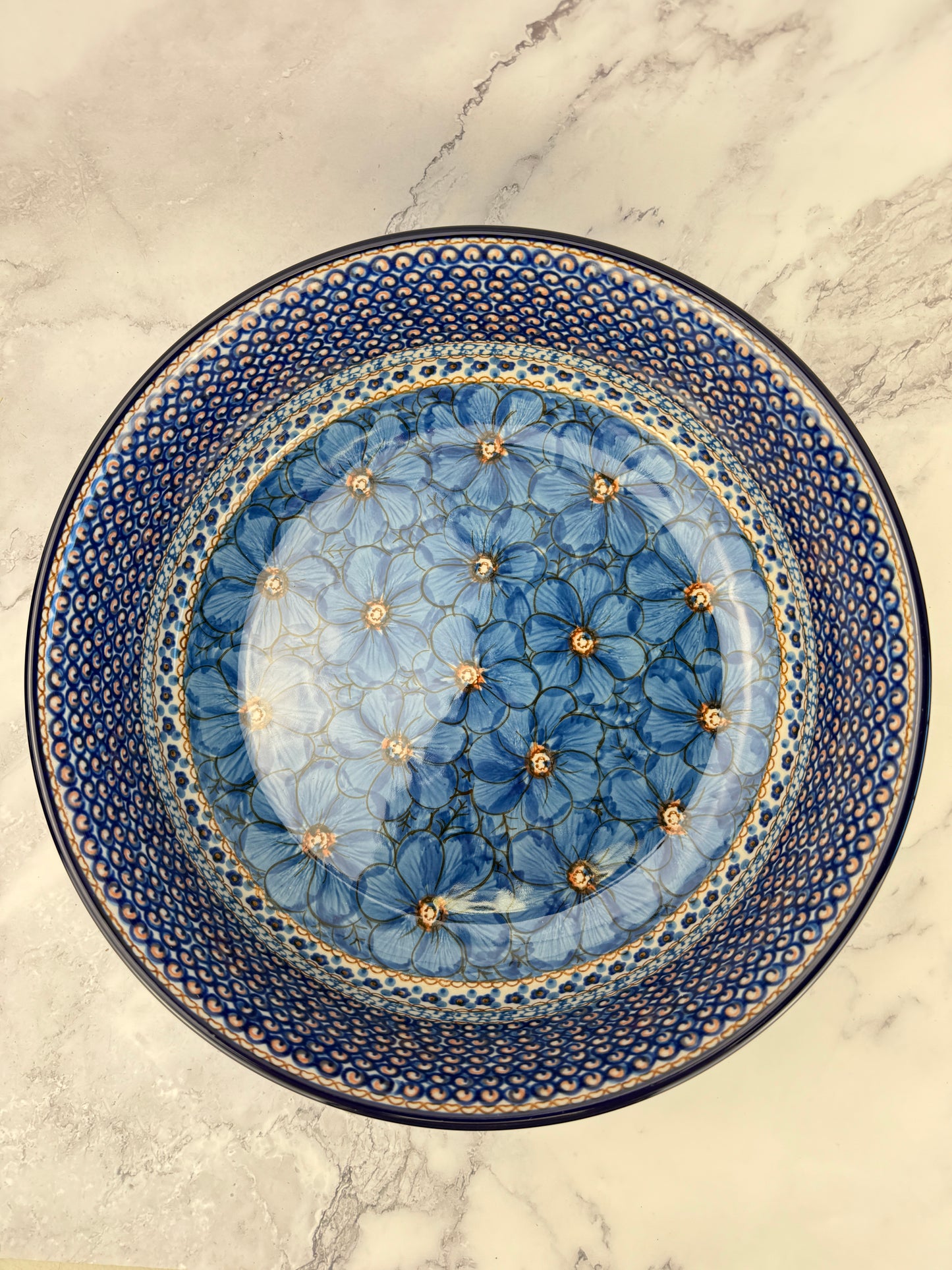 Large Unikat Serving Bowl - Shape 116 - Pattern U408C