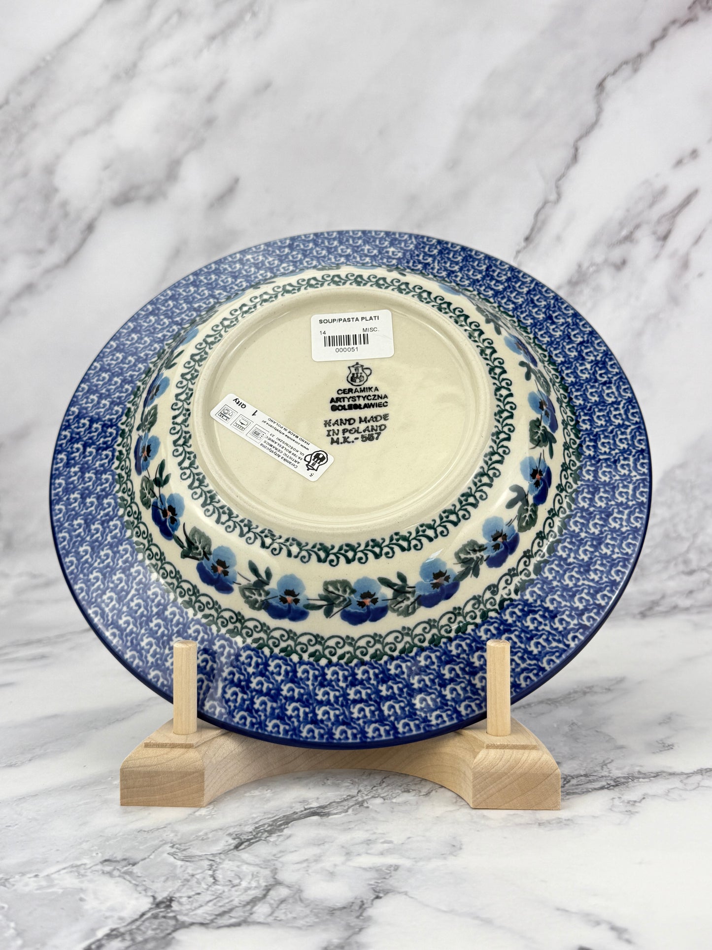 Soup / Pasta Plate - Shape 14 - Pattern 2273