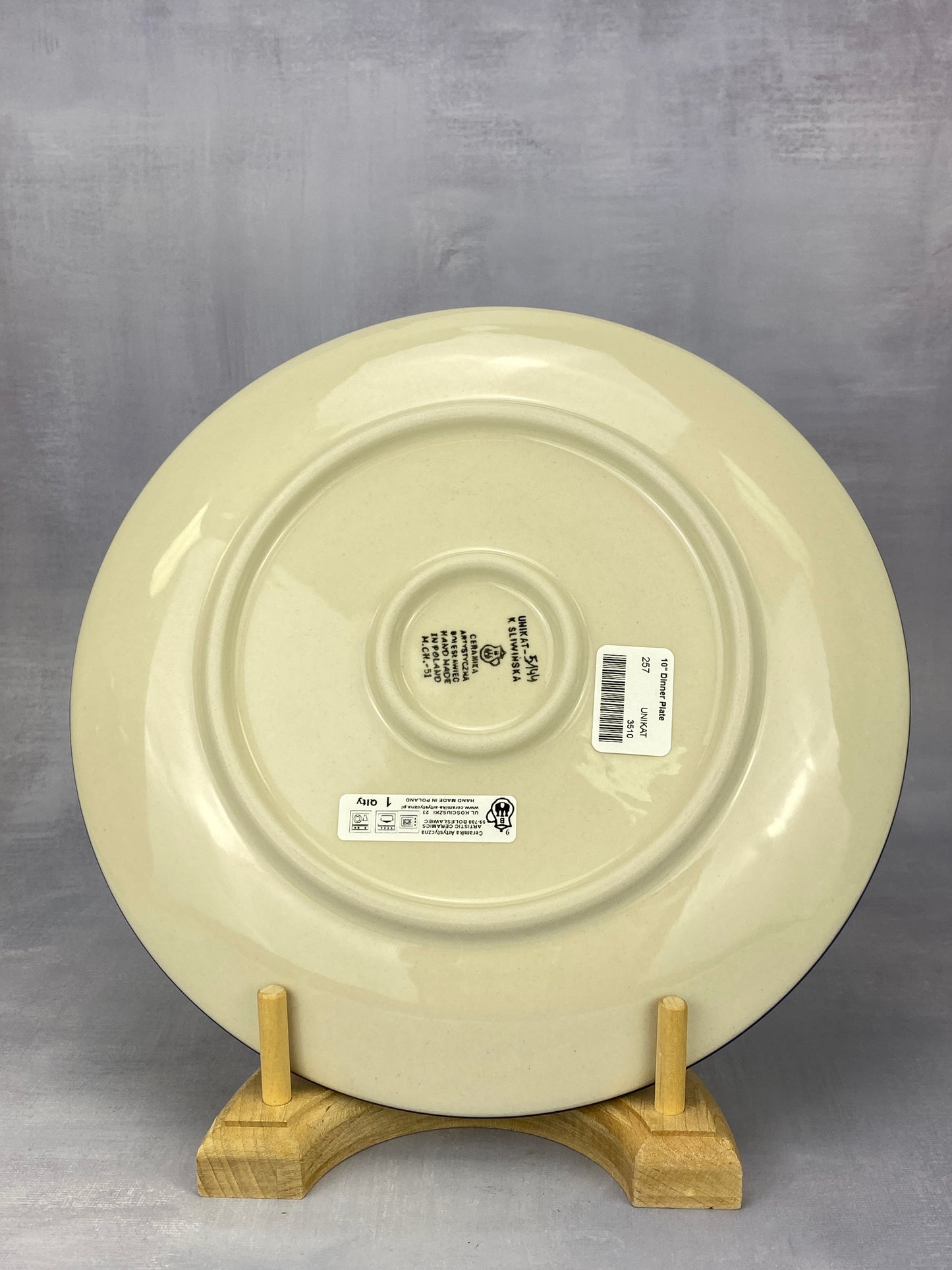 10" Unikat Dinner Plate - Shape 257 - Pattern U5144