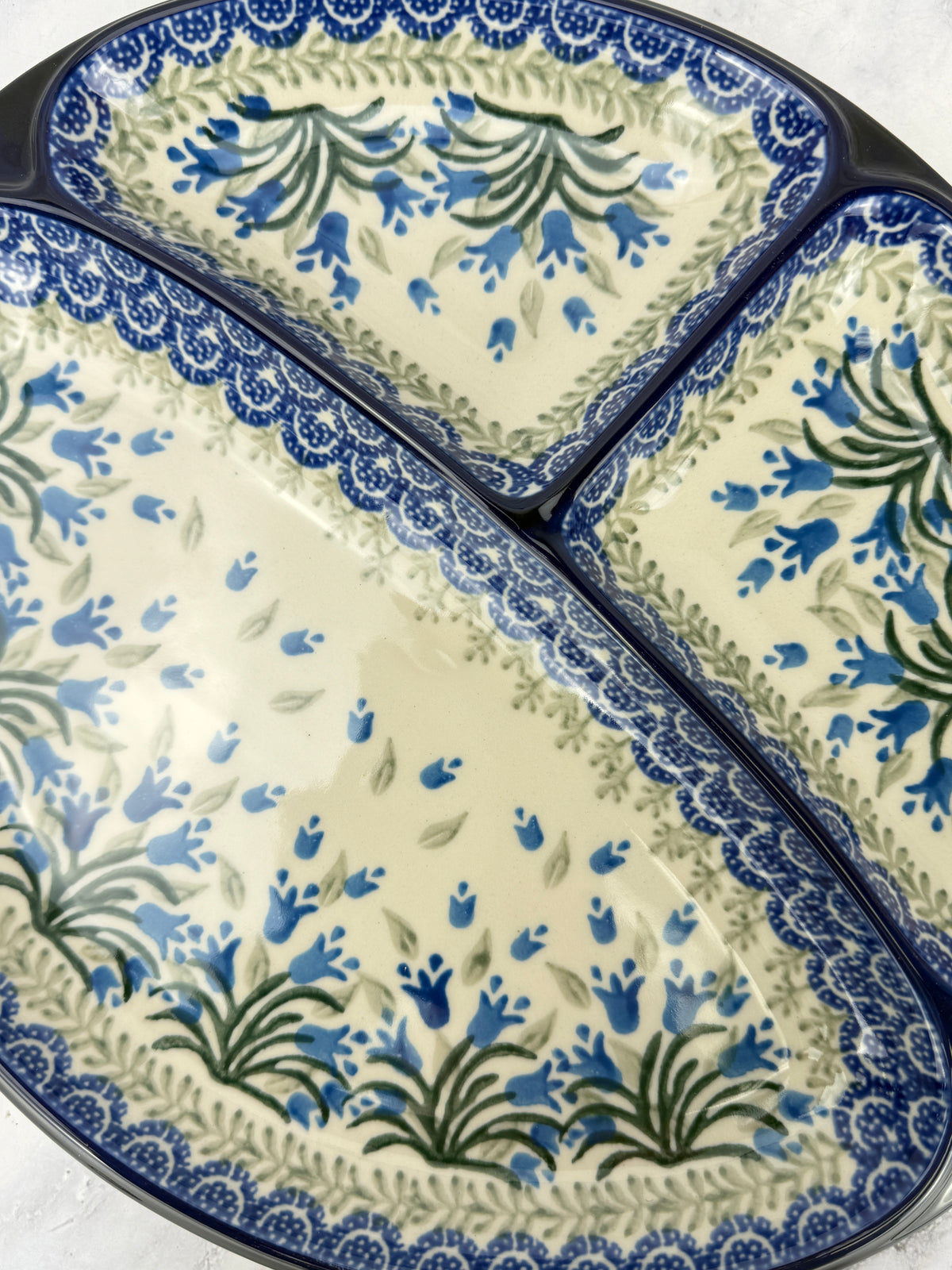 Divided Oval Dish - Shape 485 - Pattern 1432