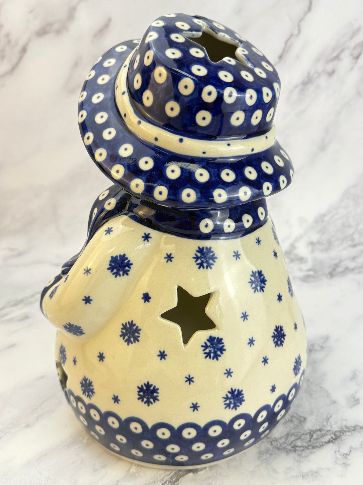 Shape V643 - Vena XL Snowman Votive - Snowflake Owl Eye