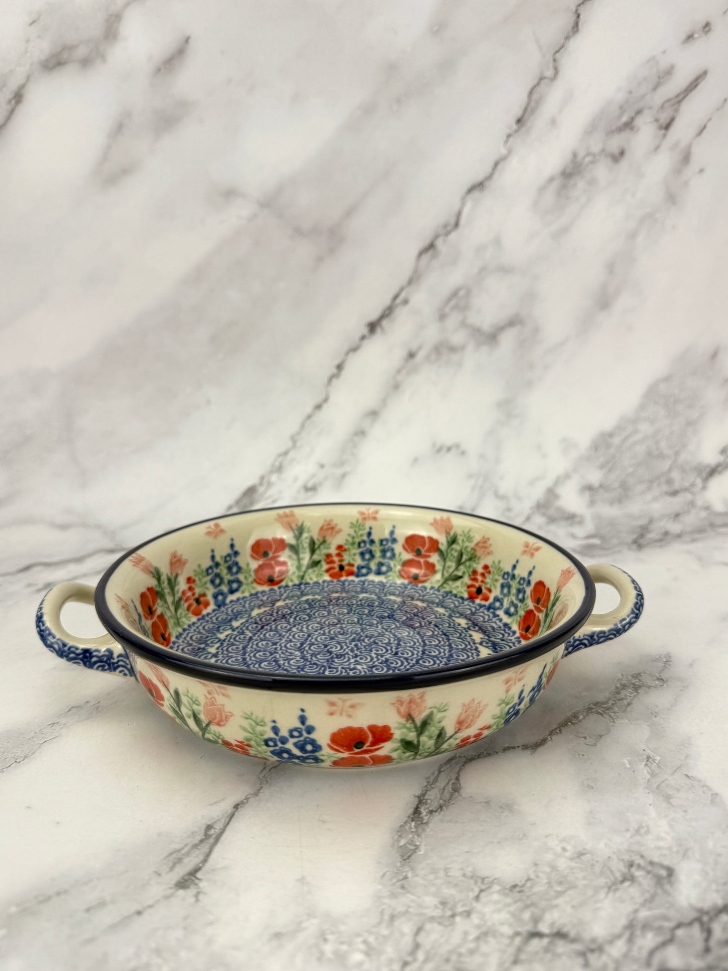Small Round Baker with Handles - Shape C40 - Pattern 3220