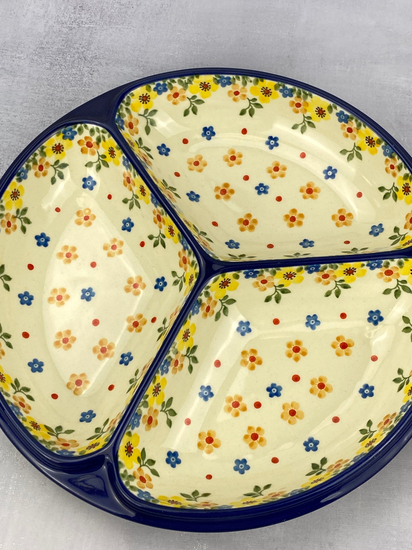 Divided Round Dish - Shape 484 - Pattern 2225