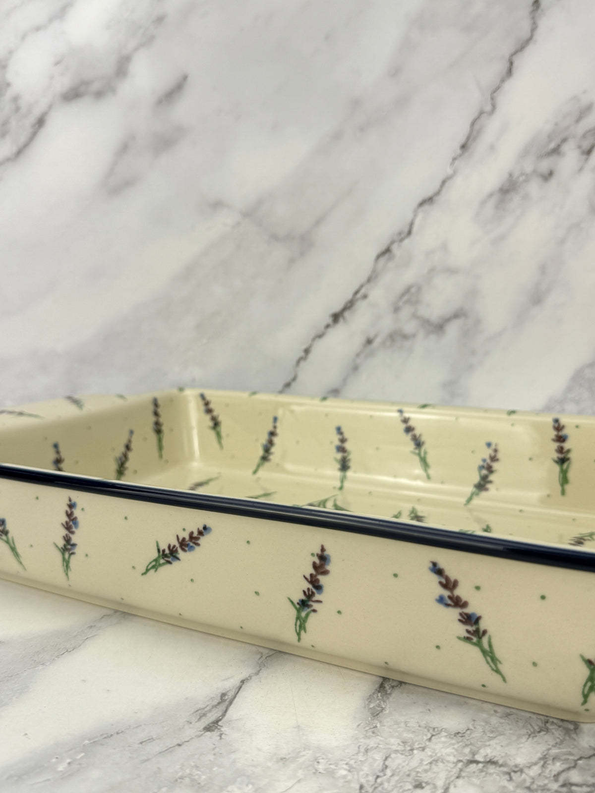 Large Rectangular Baker with Handles - Shape A56 - Pattern 3308