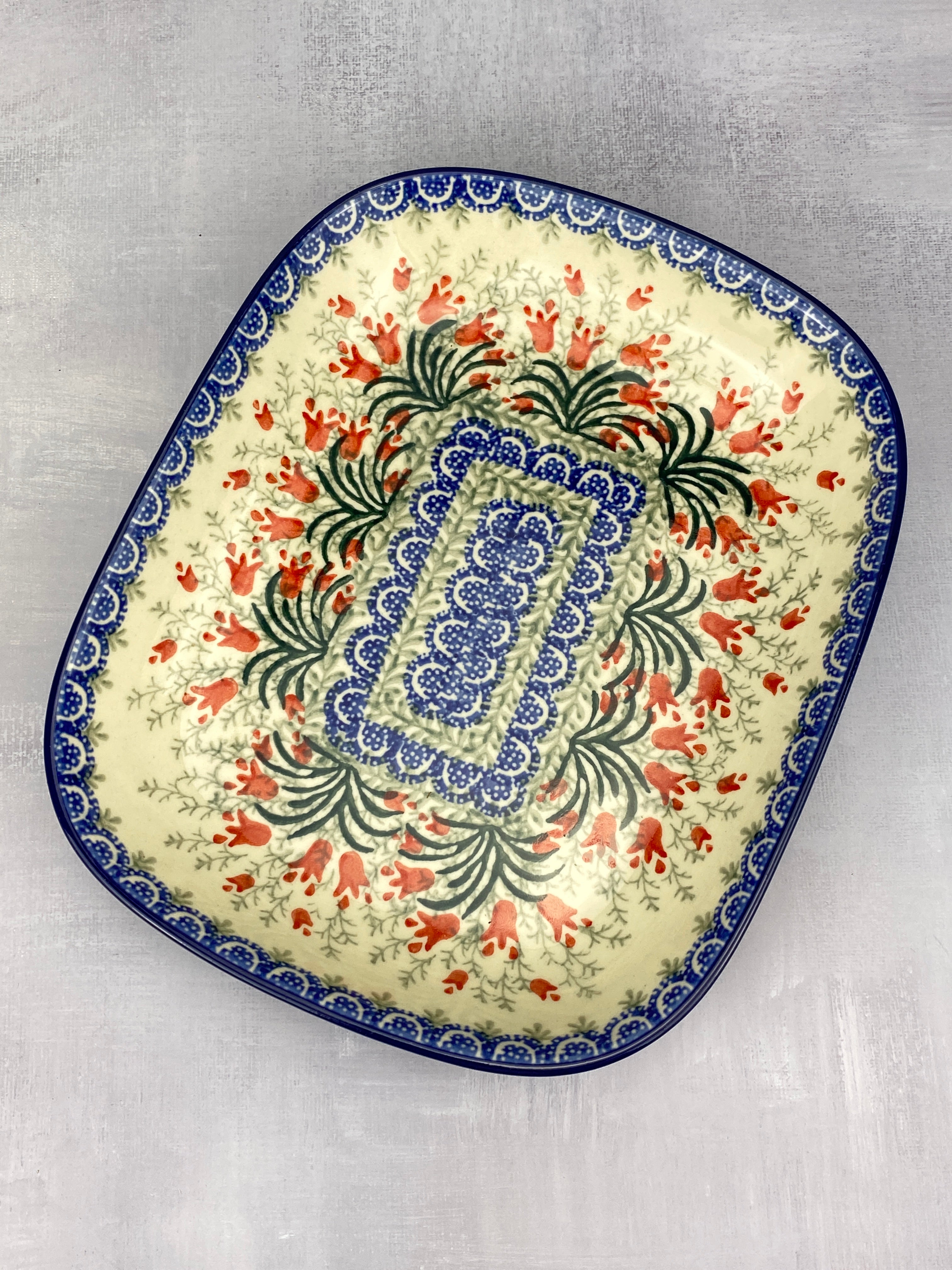 Rectangular Dish - Shape 159 - Pattern 1437 – Polish Pottery Westlake