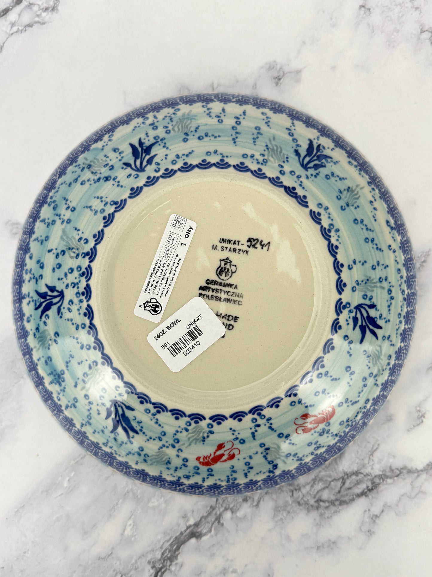 8.5" Unikat Serving Bowl - Shape B91 - Pattern U5241