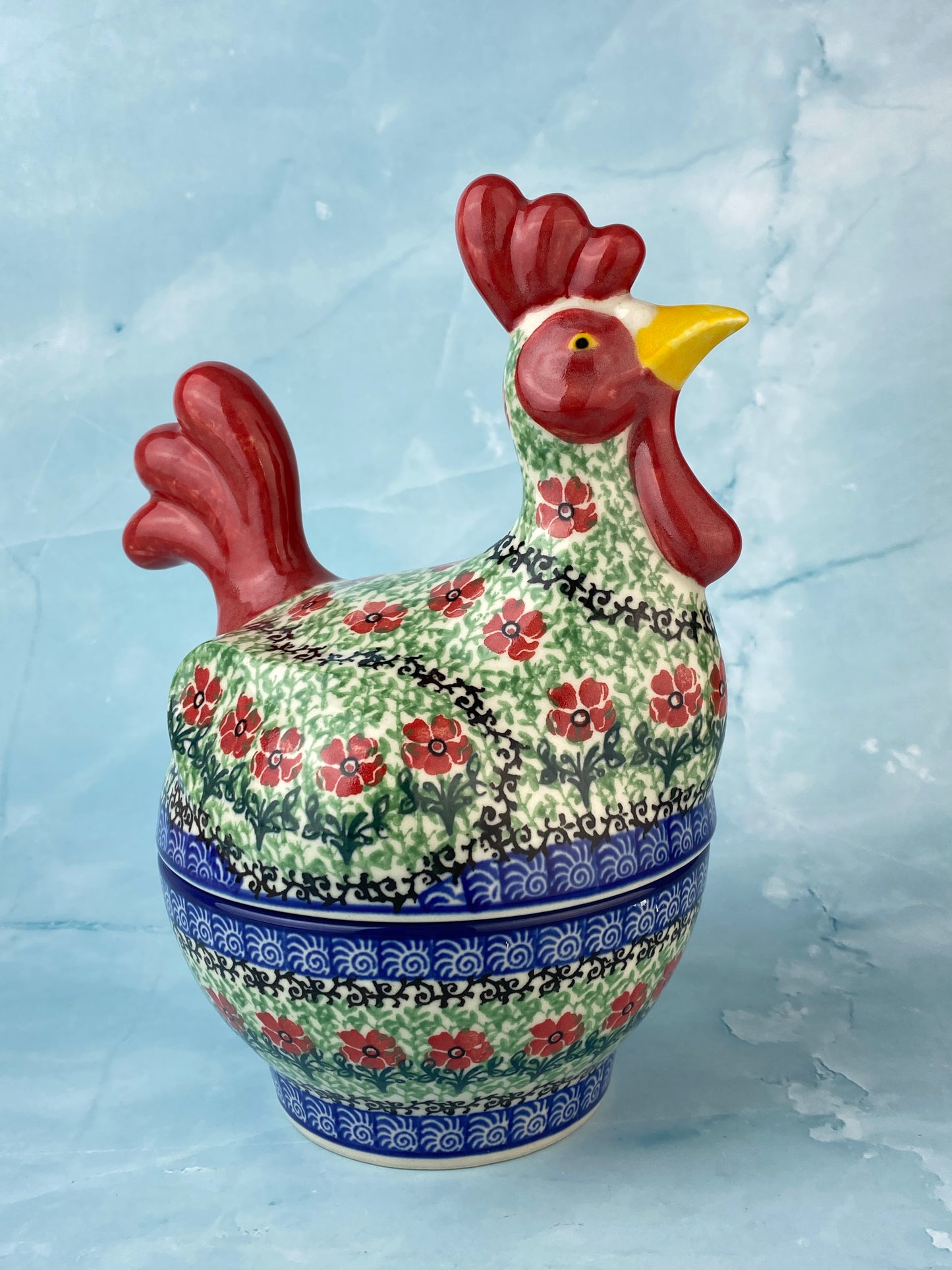 Covered Rooster - Shape D61 - Pattern 1916