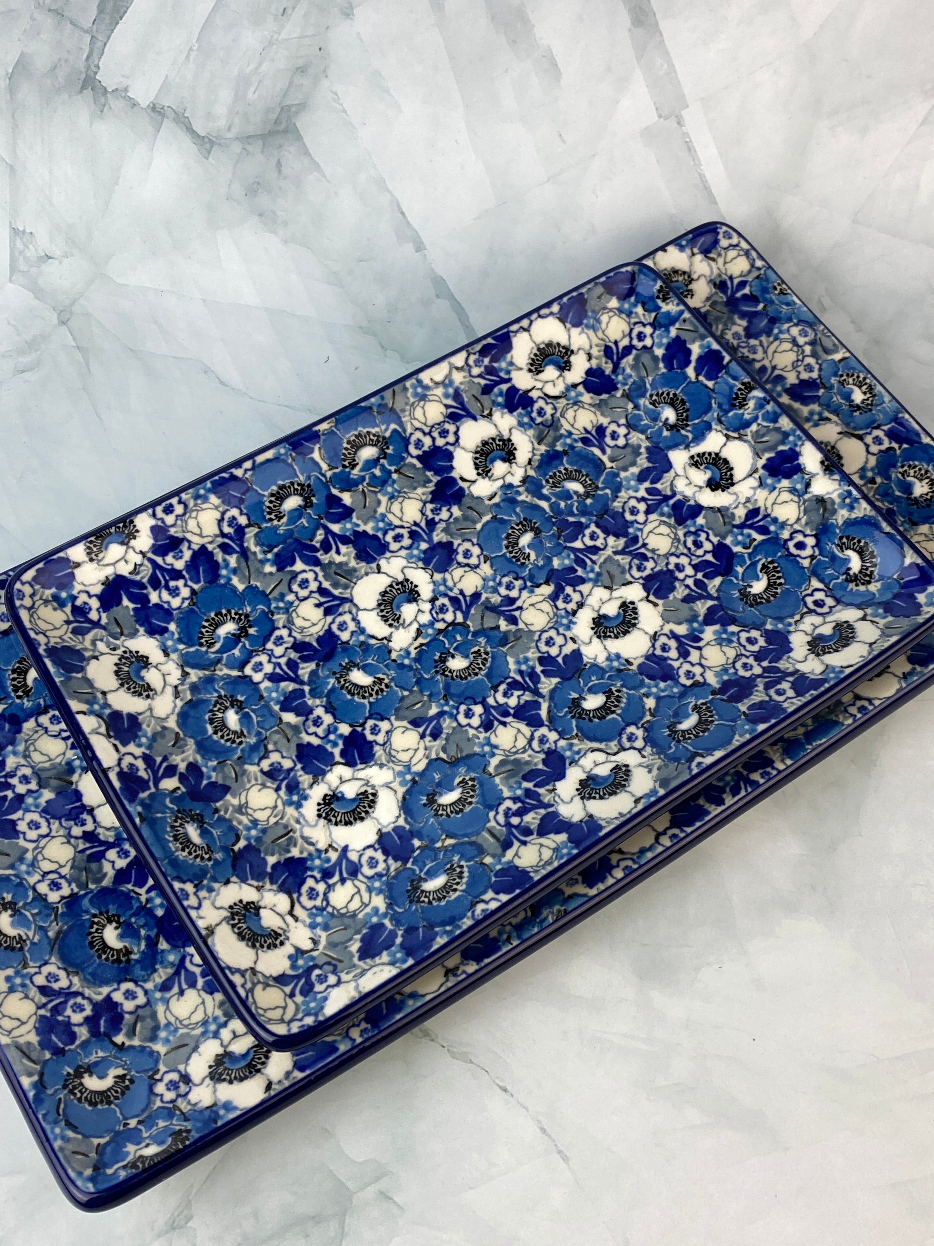 Rectangular Unikat Tray - Shape C26 - Pattern U4824 – Polish Pottery ...