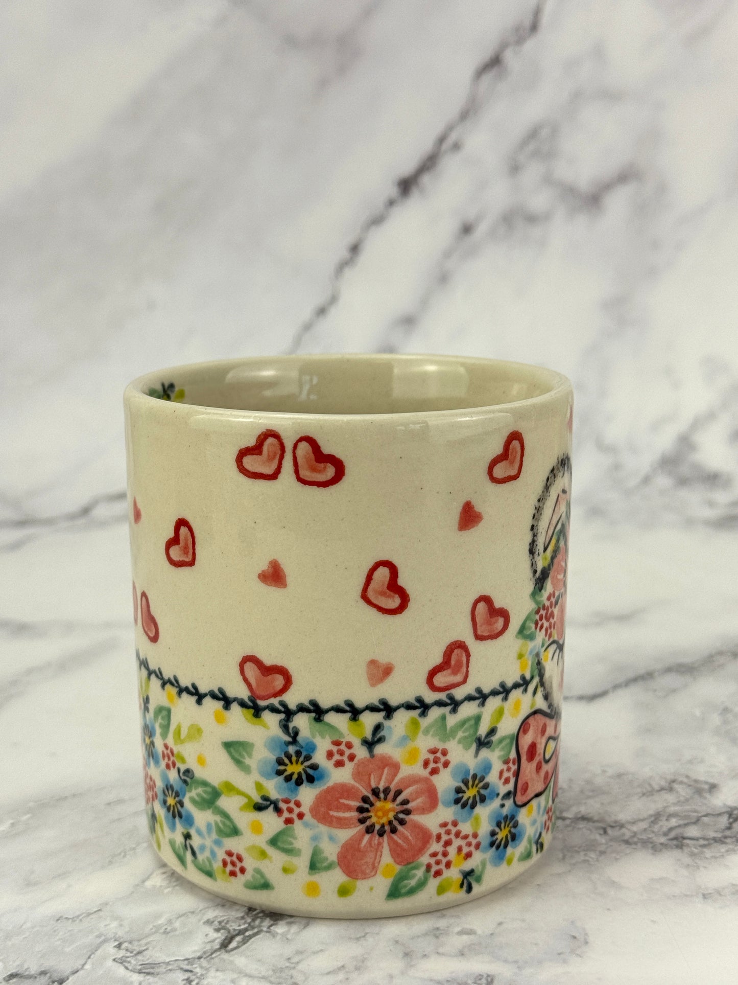 Vena Unikat 12oz Art Mug - Shape V055 - Pink Bunny