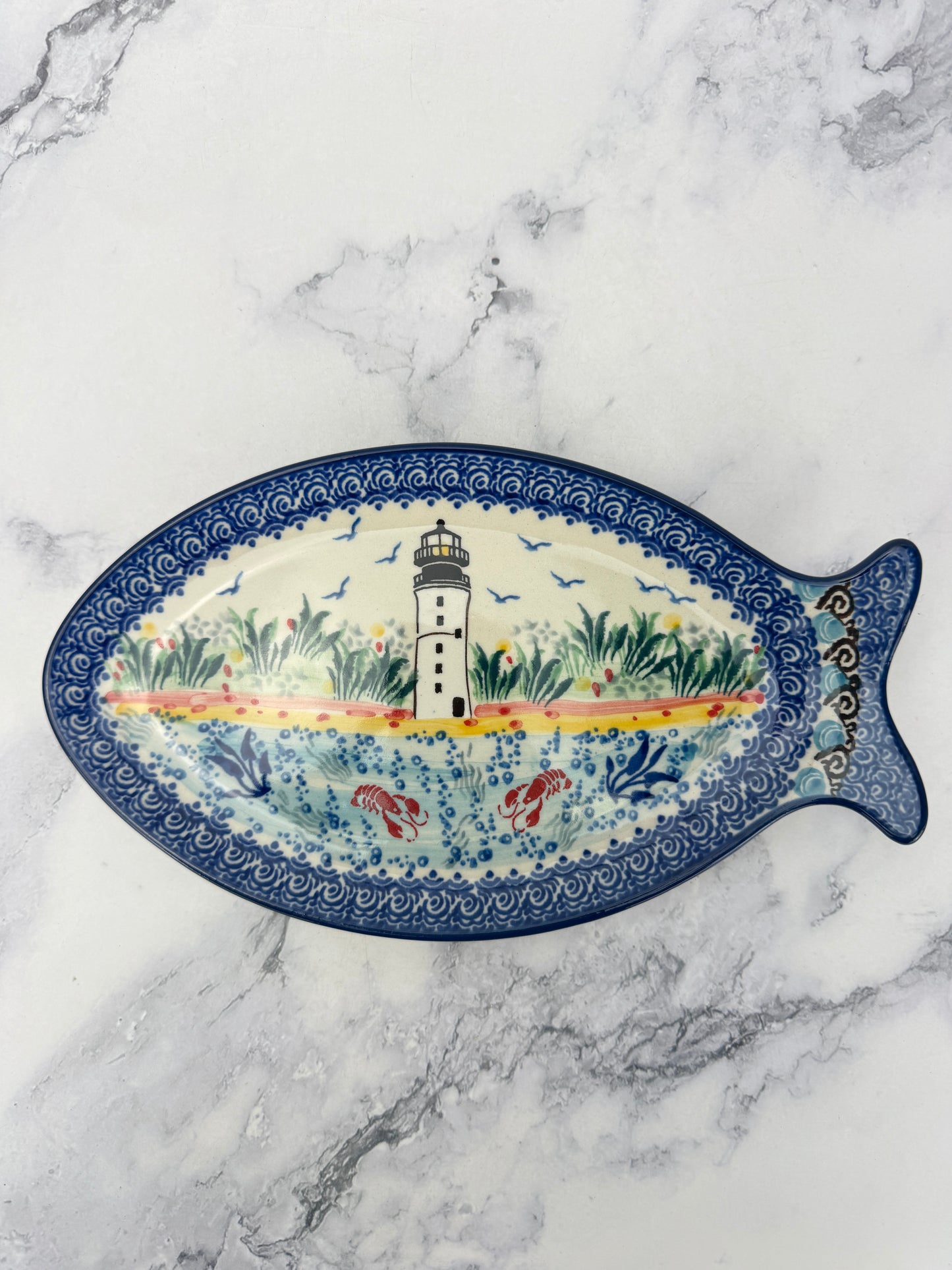 Medium Unikat Fish Platter - Shape E20 - Pattern U5241