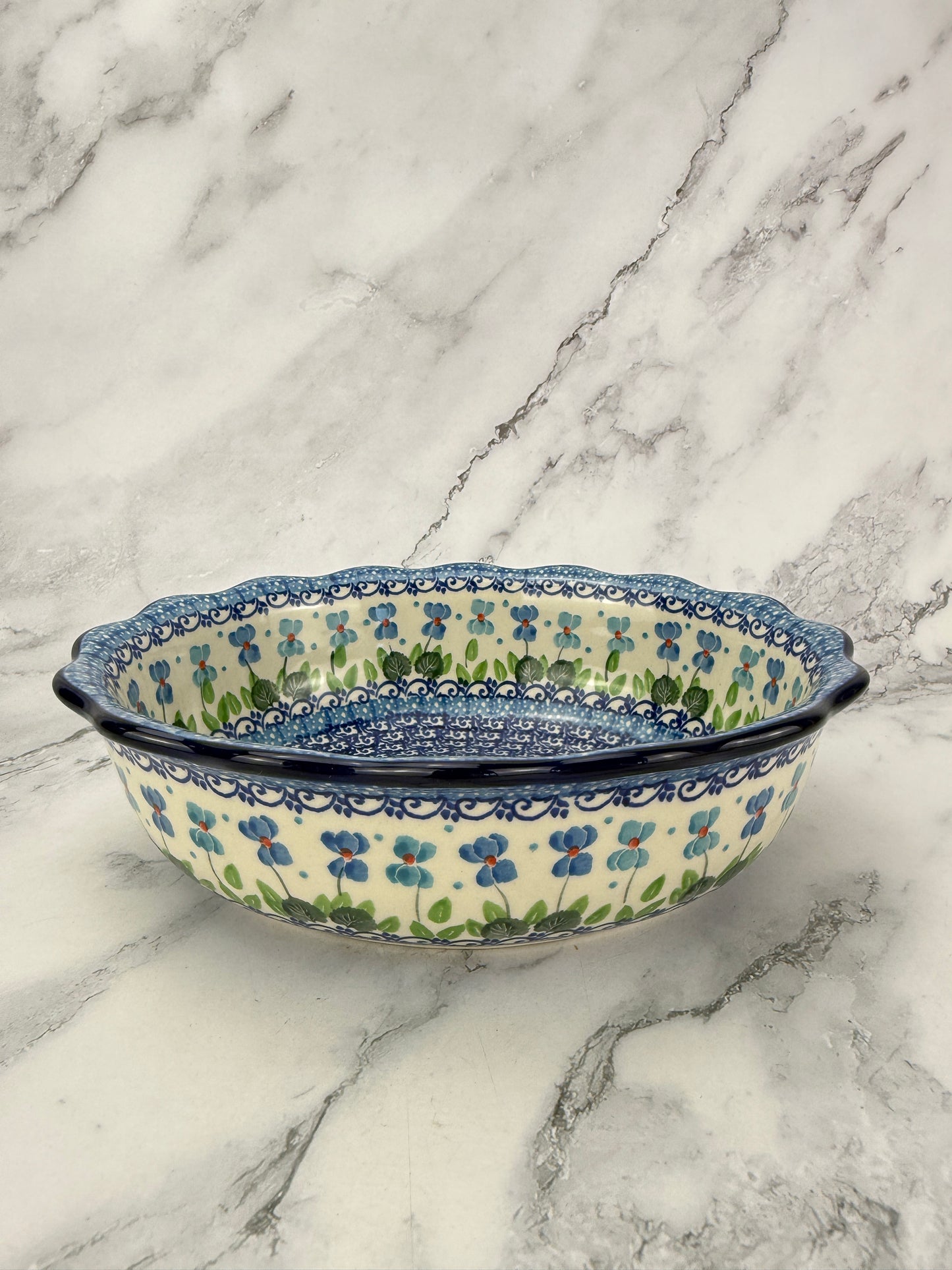Scalloped Oval Bowl - Shape D78 - Pattern 2668