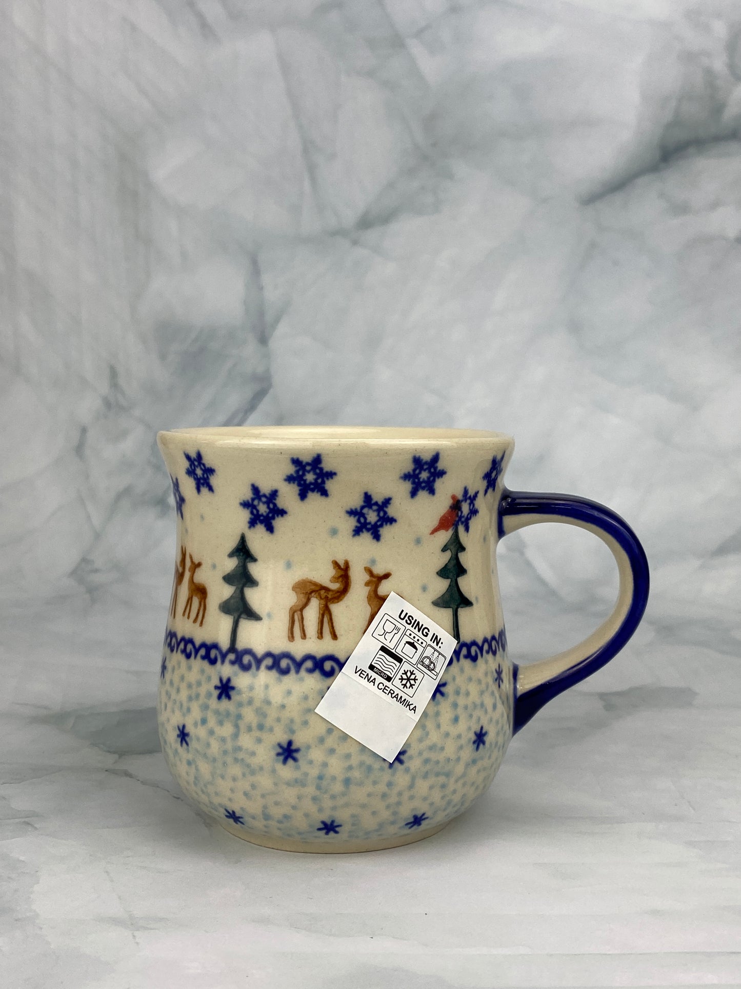 Vena Unikat 8oz Holiday Mug - Shape V053 - Deer